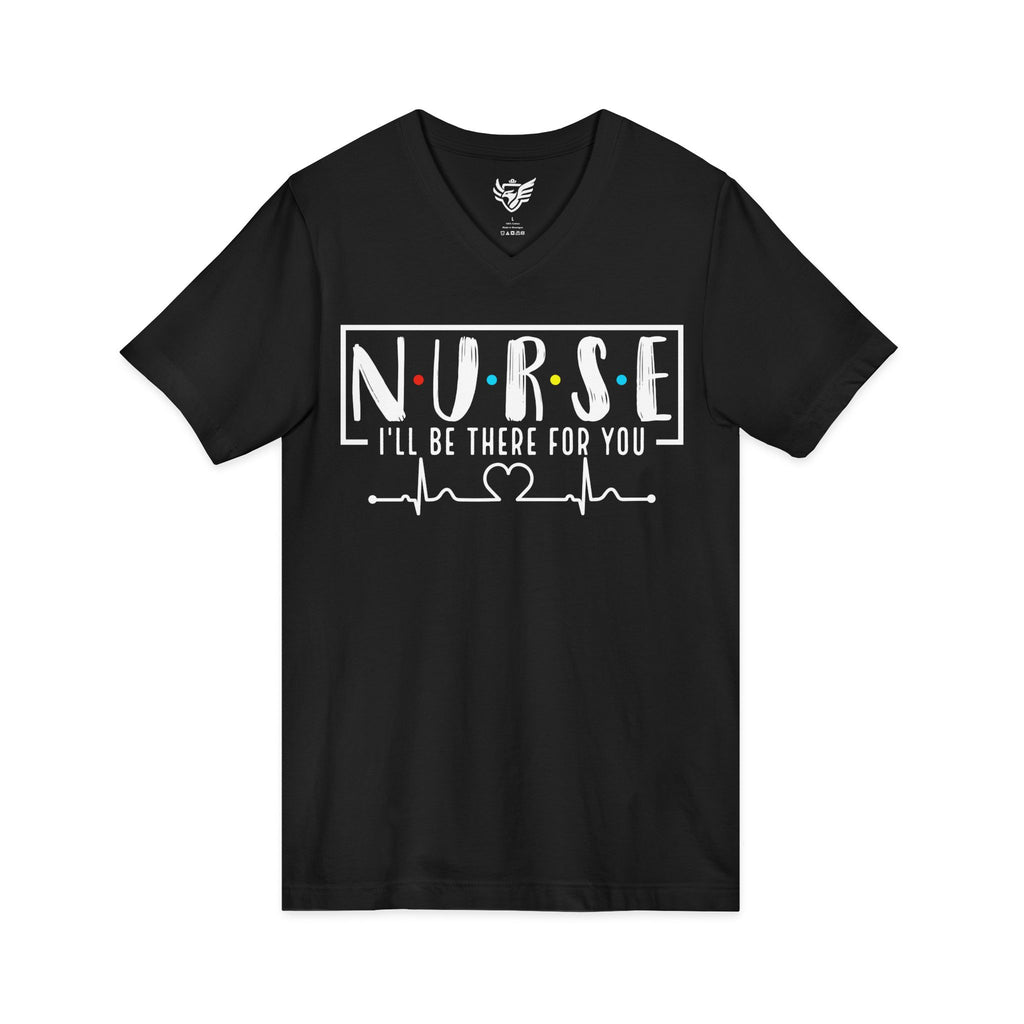 Friend's Theme Nurse Jersey Short Sleeve V-Neck Tee