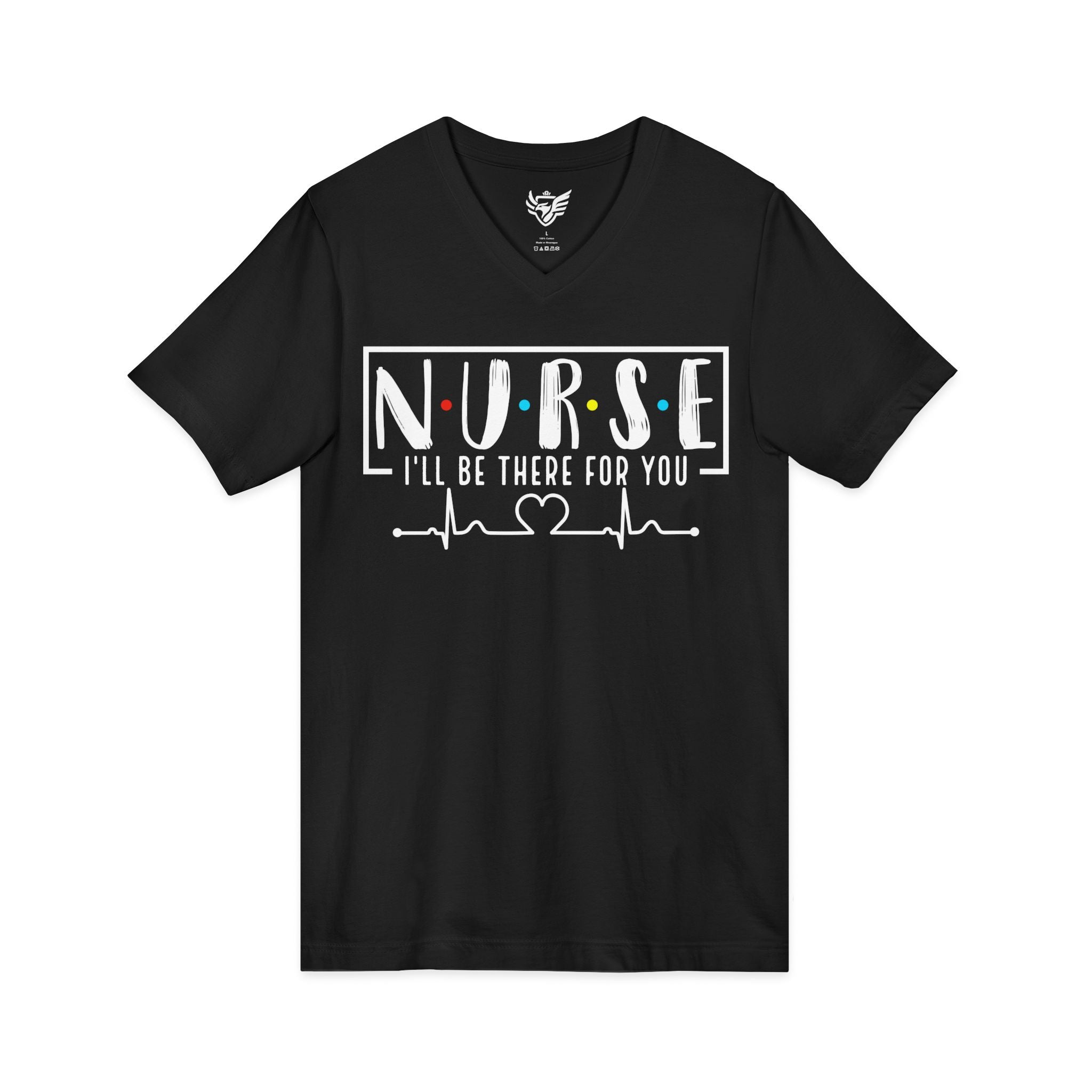 Friend's Theme Nurse Jersey Short Sleeve V-Neck Tee