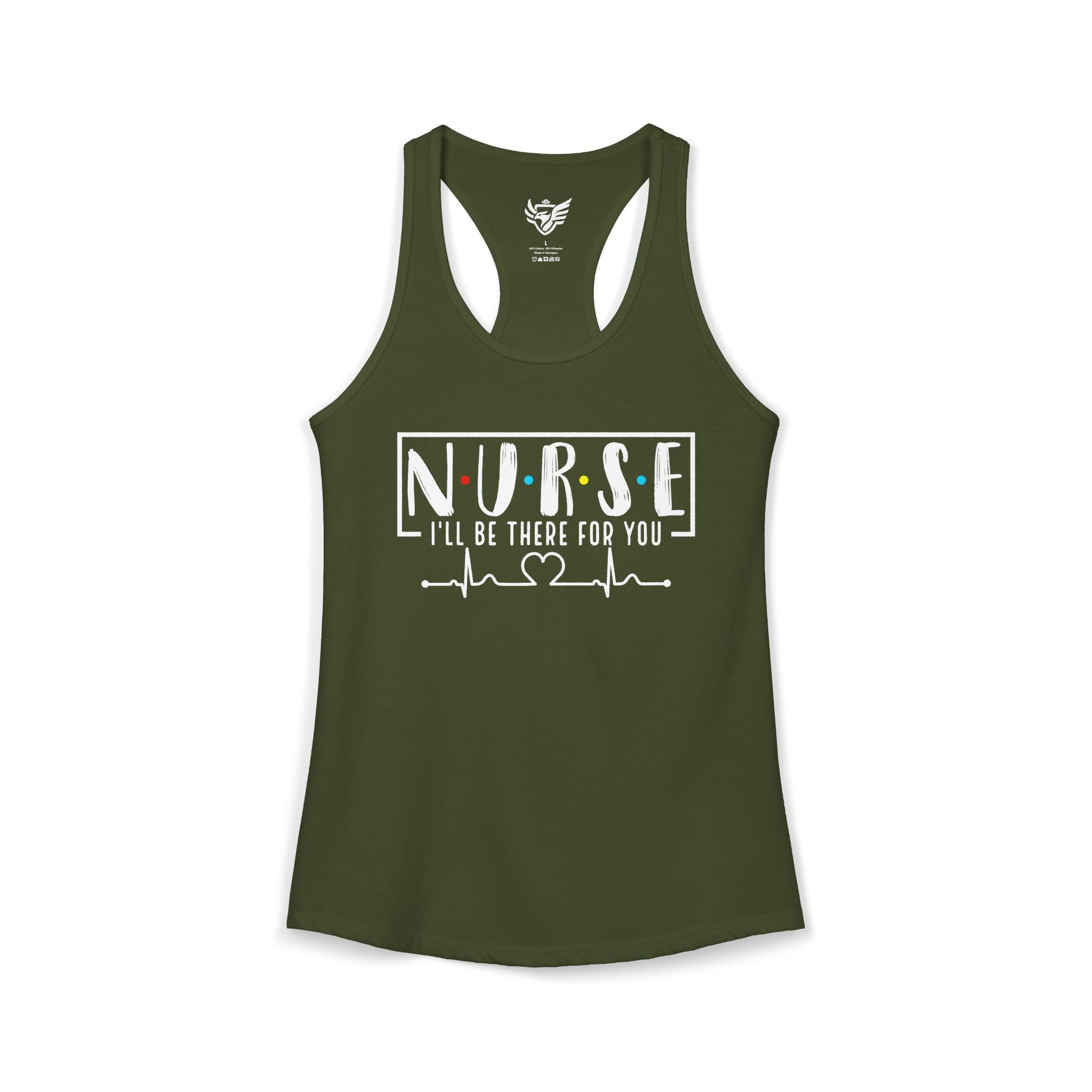 Friend's Theme Nurse Ideal Racerback Tank