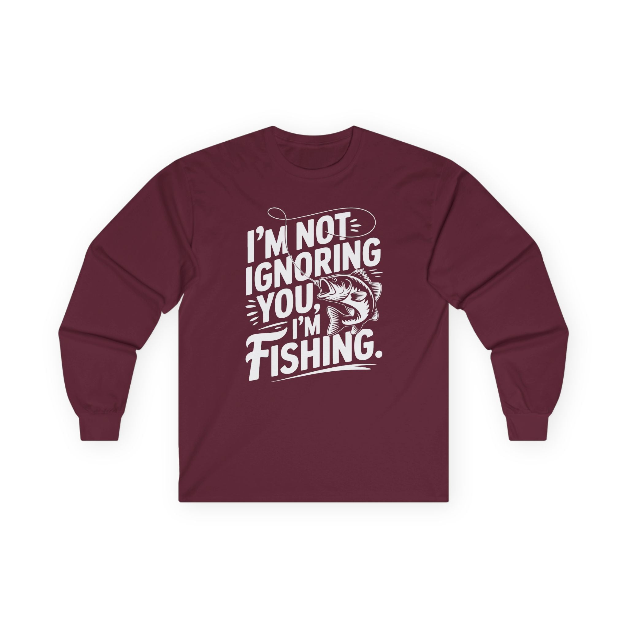 I'm Not Ignoring You Cotton Long Sleeve Tee