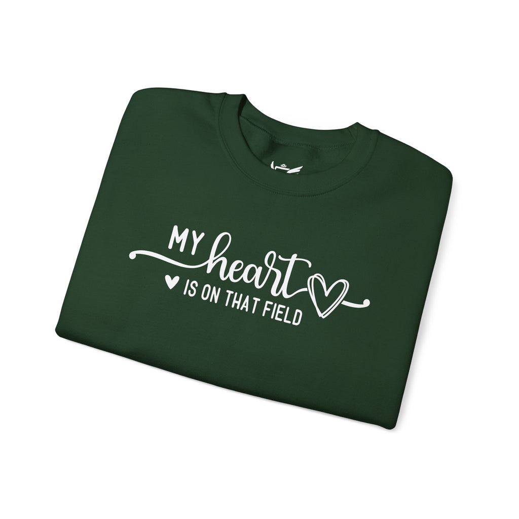 My Heart is on that Field Heavy Blend™ Crewneck Sweatshirt