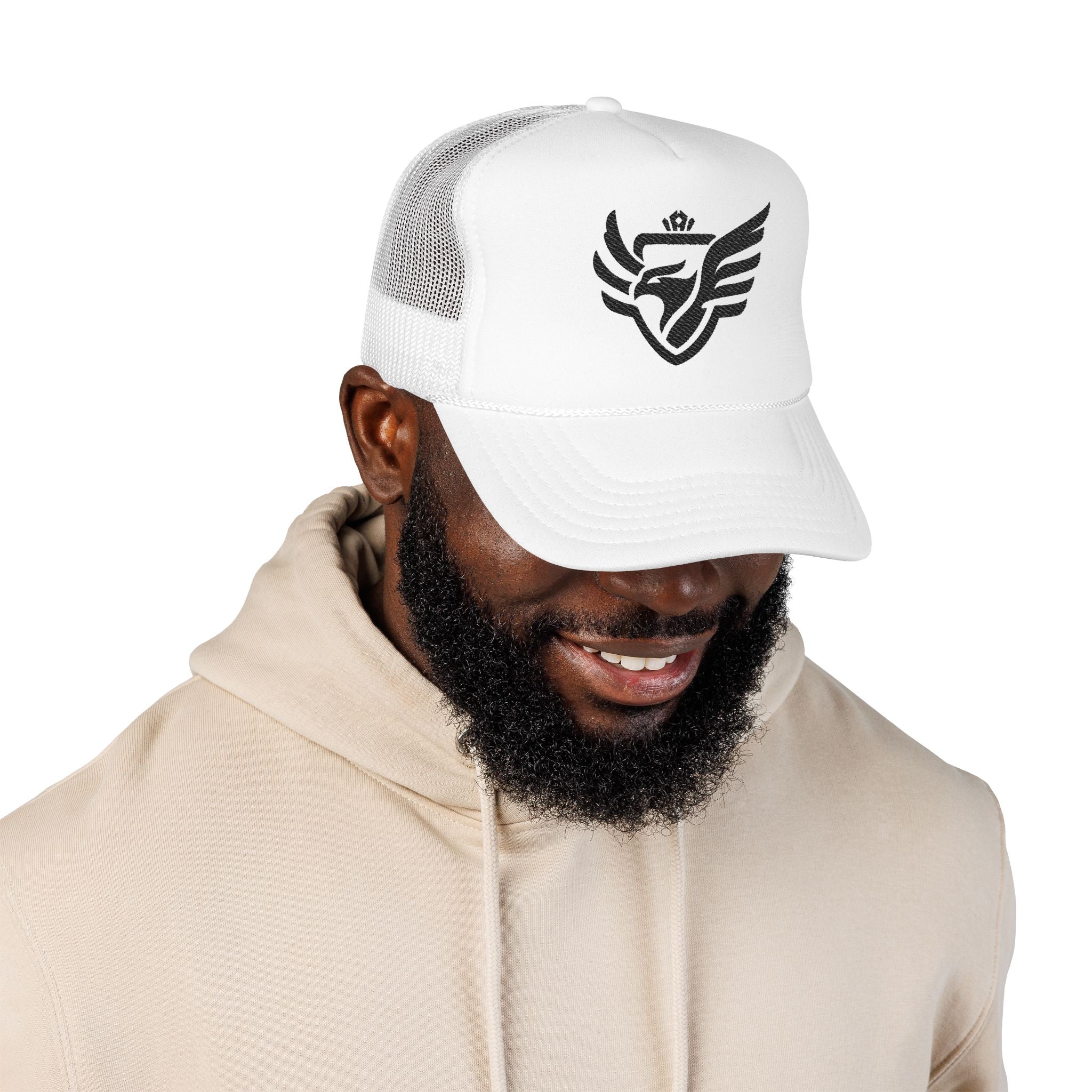 Royal Sparrow Embroidered Foam Trucker Hat