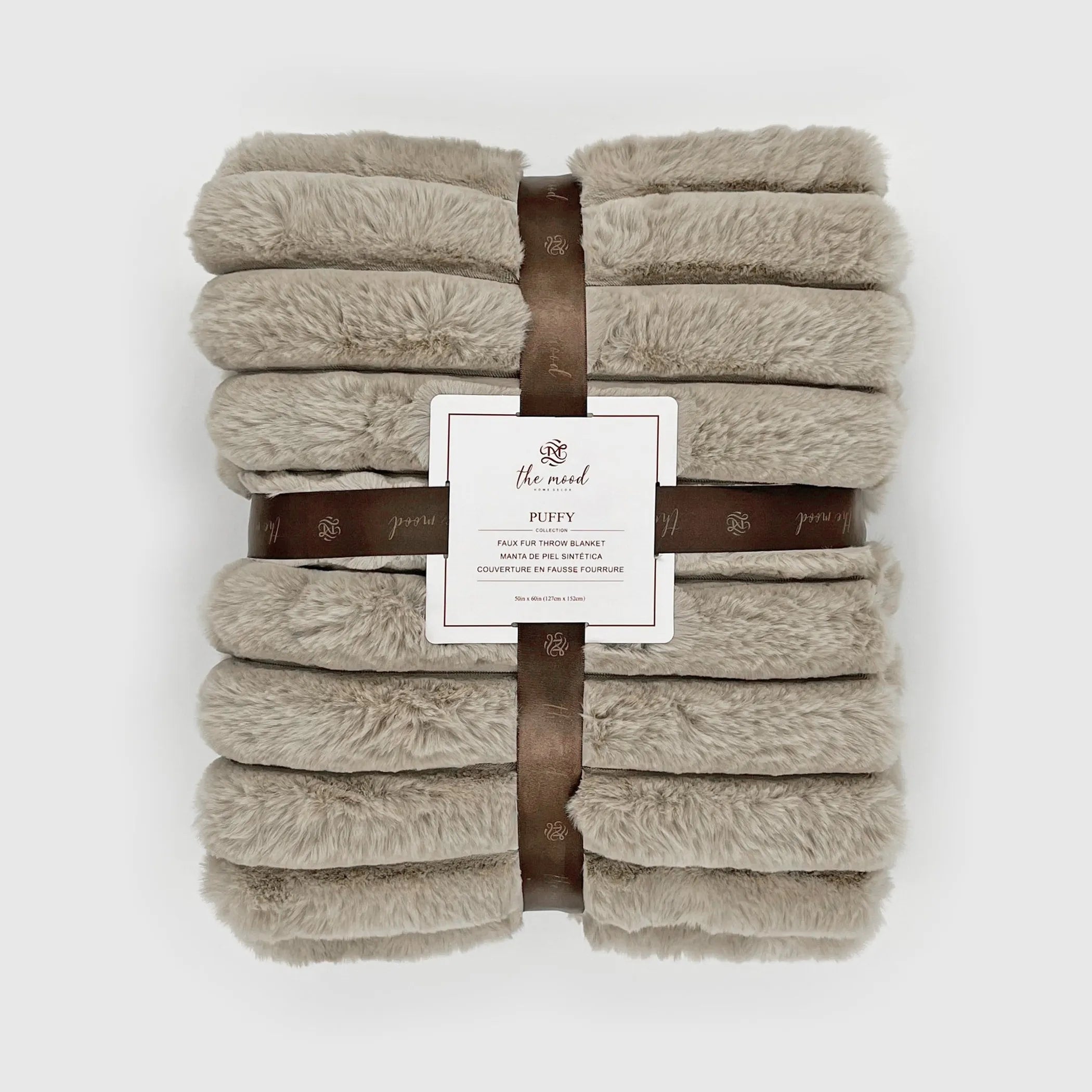 PUFFY FAUX FUR THROW