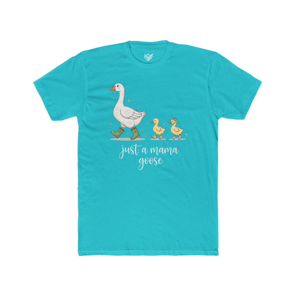 Just A Momma Goose Cotton Crew Tee