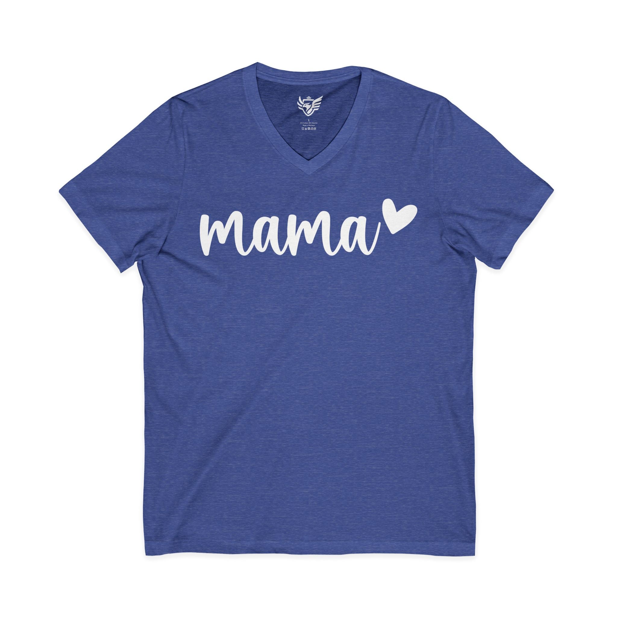 Mama Jersey Short Sleeve V-Neck Tee
