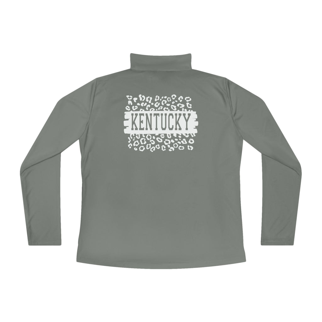 Ladies KY Leopard Quarter-Zip Pullover