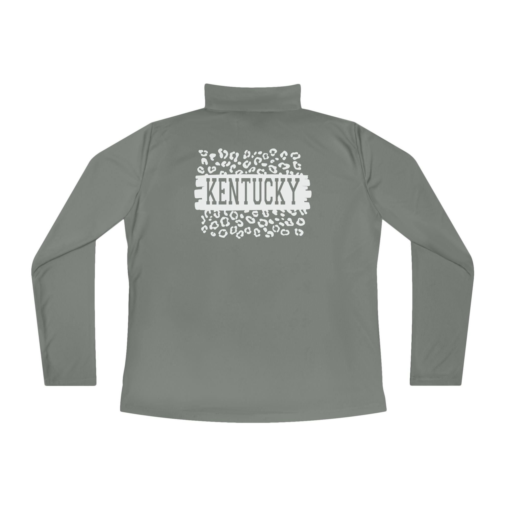 Ladies KY Leopard Quarter-Zip Pullover