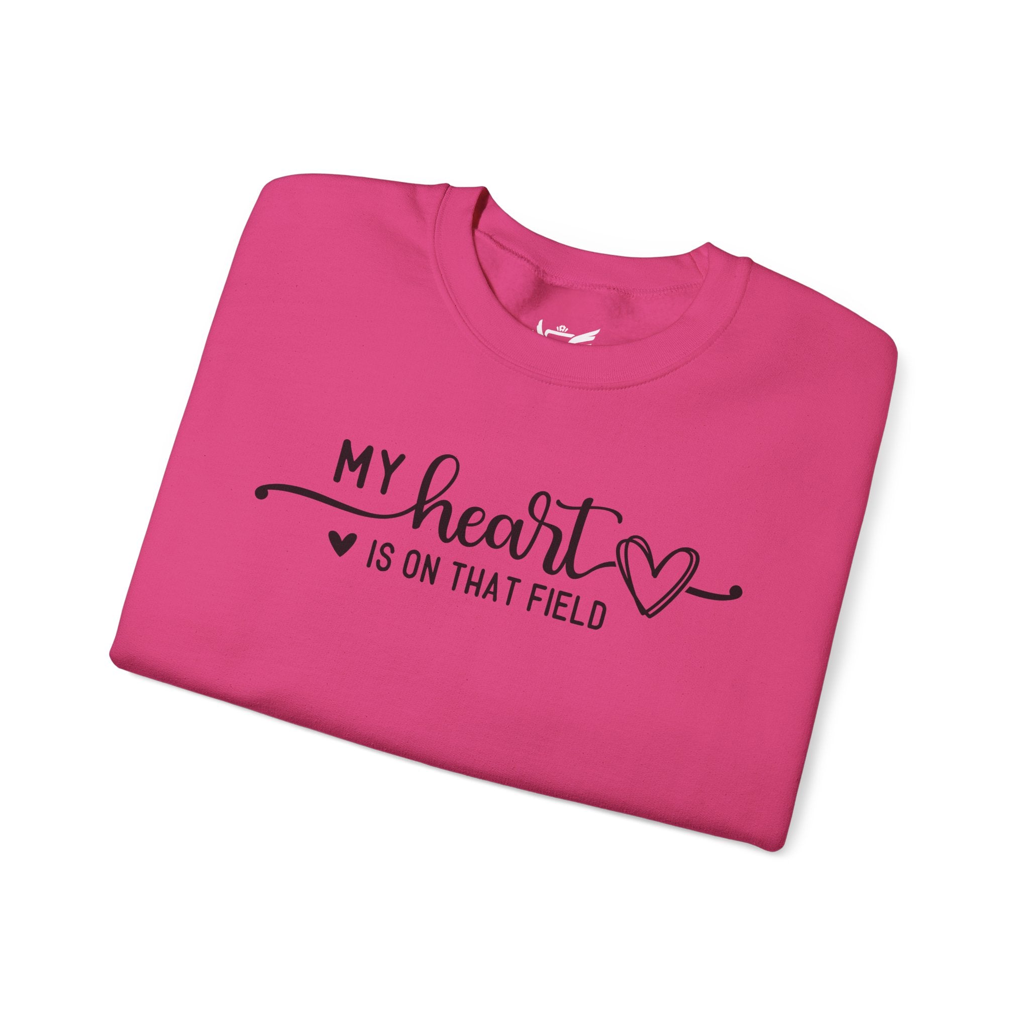 My Heart is on that Field Heavy Blend™ Crewneck Sweatshirt