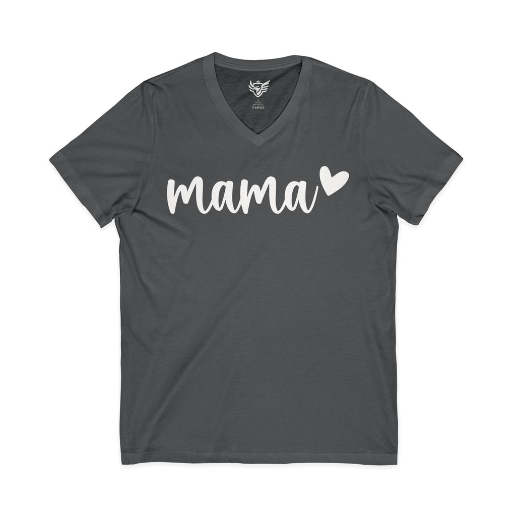 Mama Jersey Short Sleeve V-Neck Tee