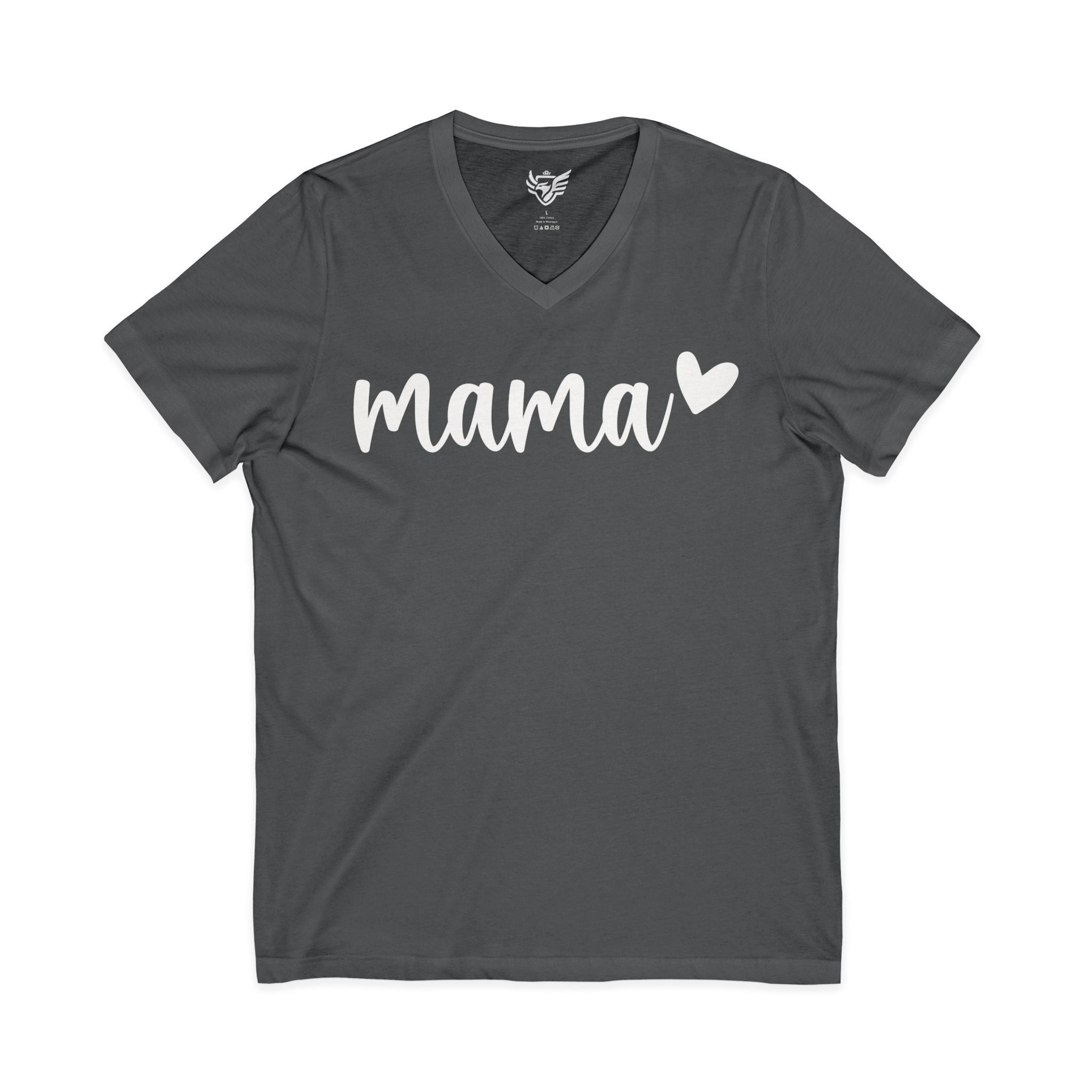 Mama Jersey Short Sleeve V-Neck Tee