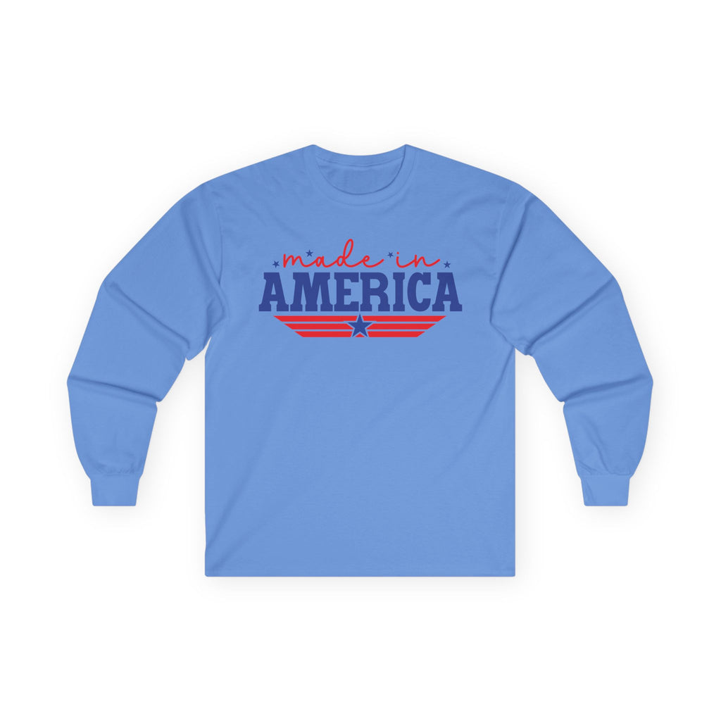 Made In America Cotton Long Sleeve Tee
