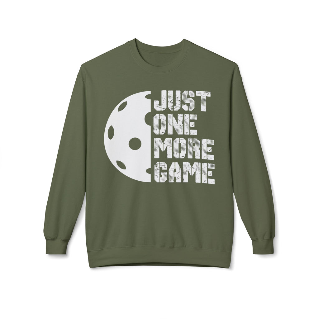 Just One More Game Midweight Softstyle Fleece Crewneck Sweatshirt