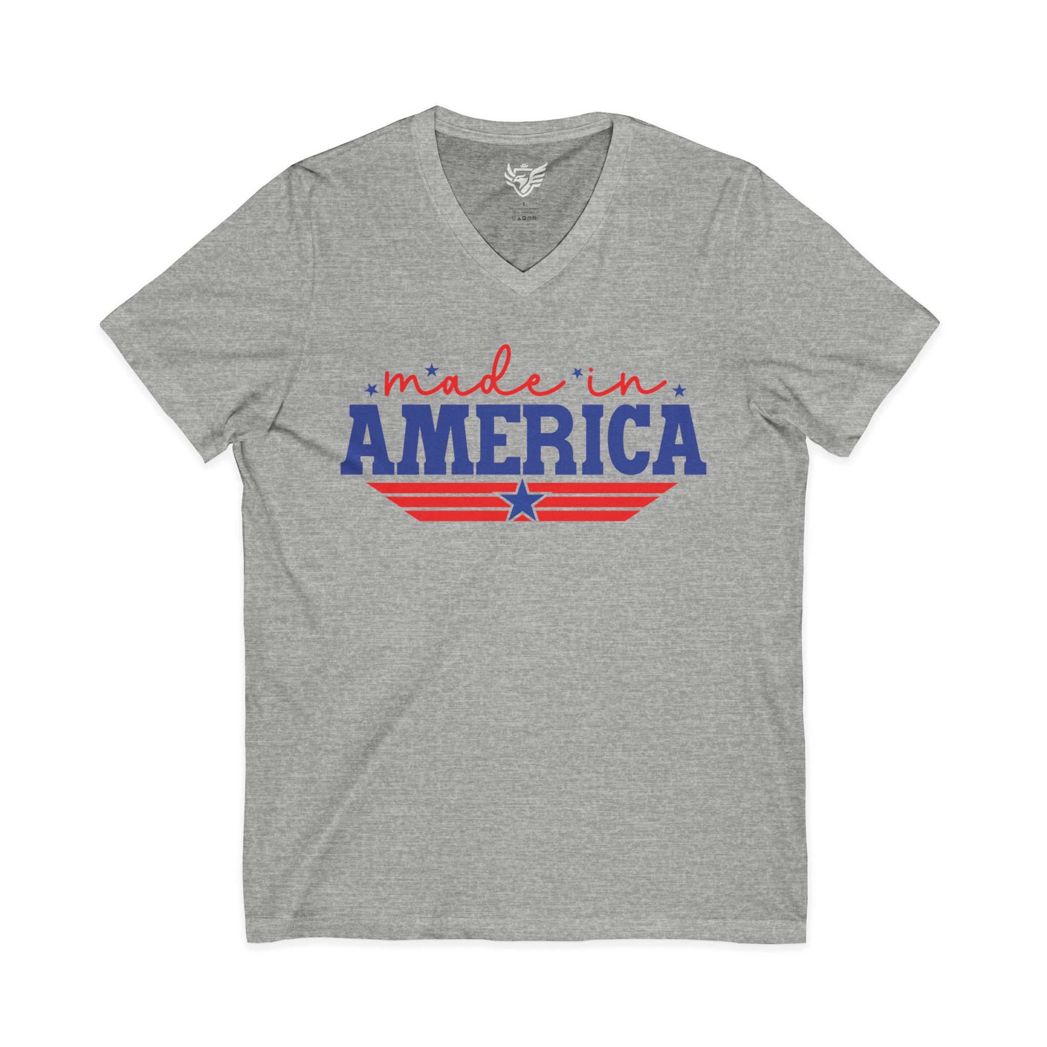 Made In America Jersey Short Sleeve V-Neck Tee