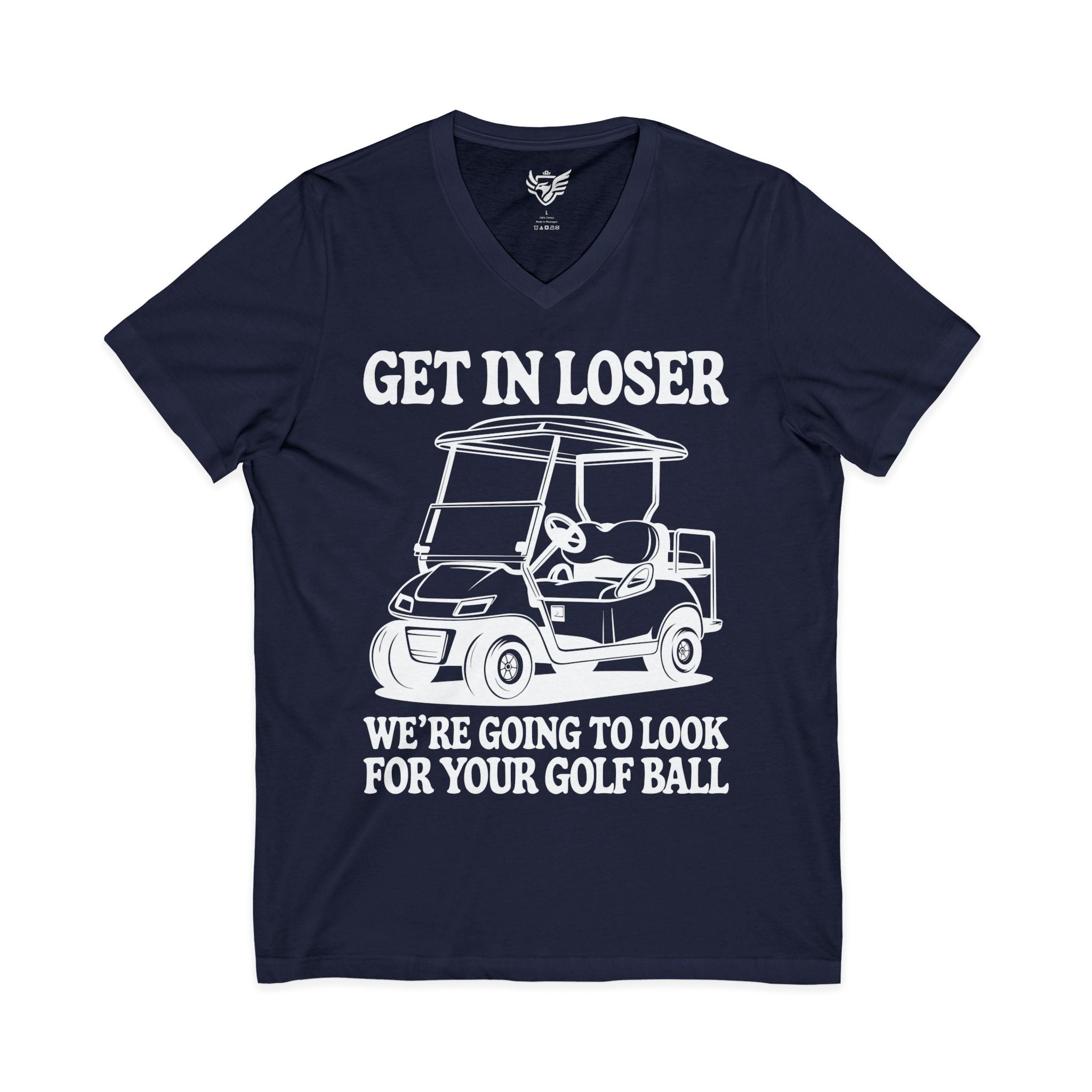 Get In Loser Jersey Short Sleeve V-Neck Tee