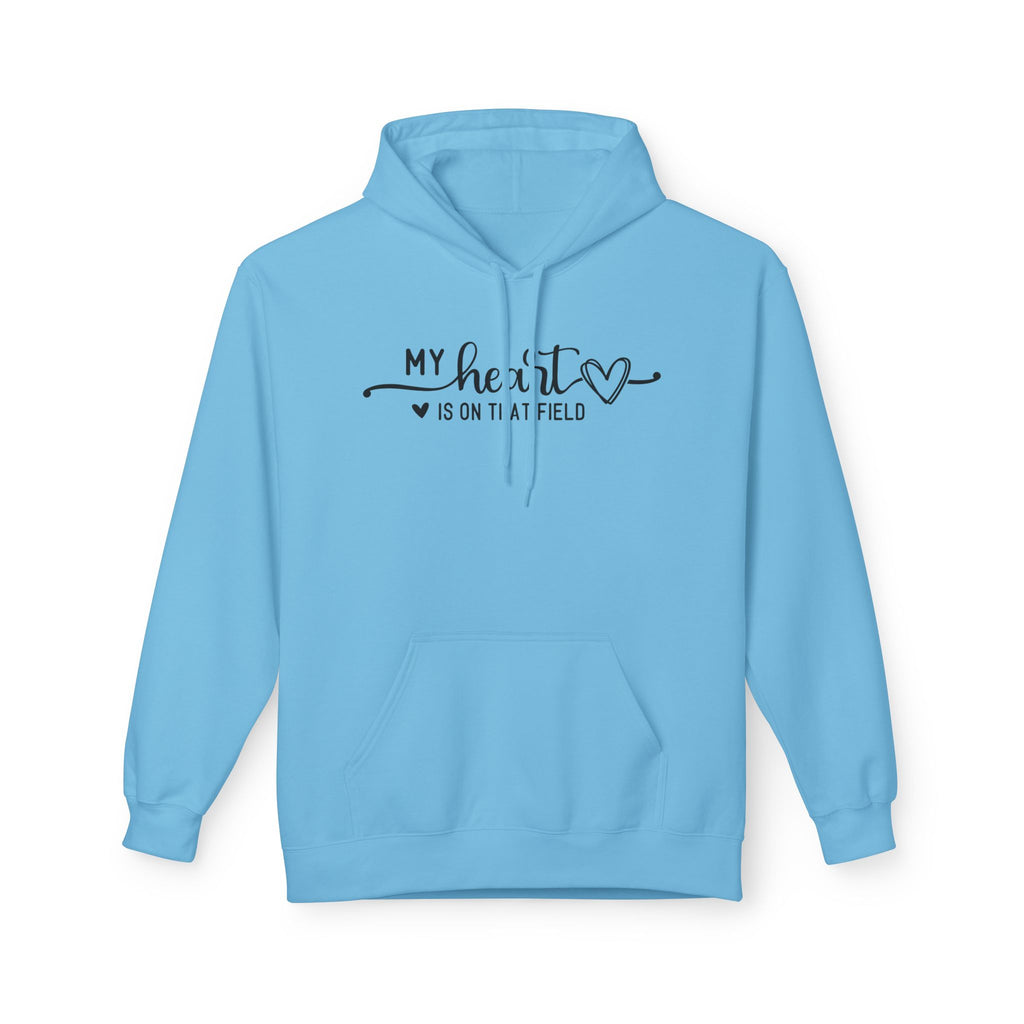 My Heart is on that Field Midweight Softstyle Fleece Hoodie