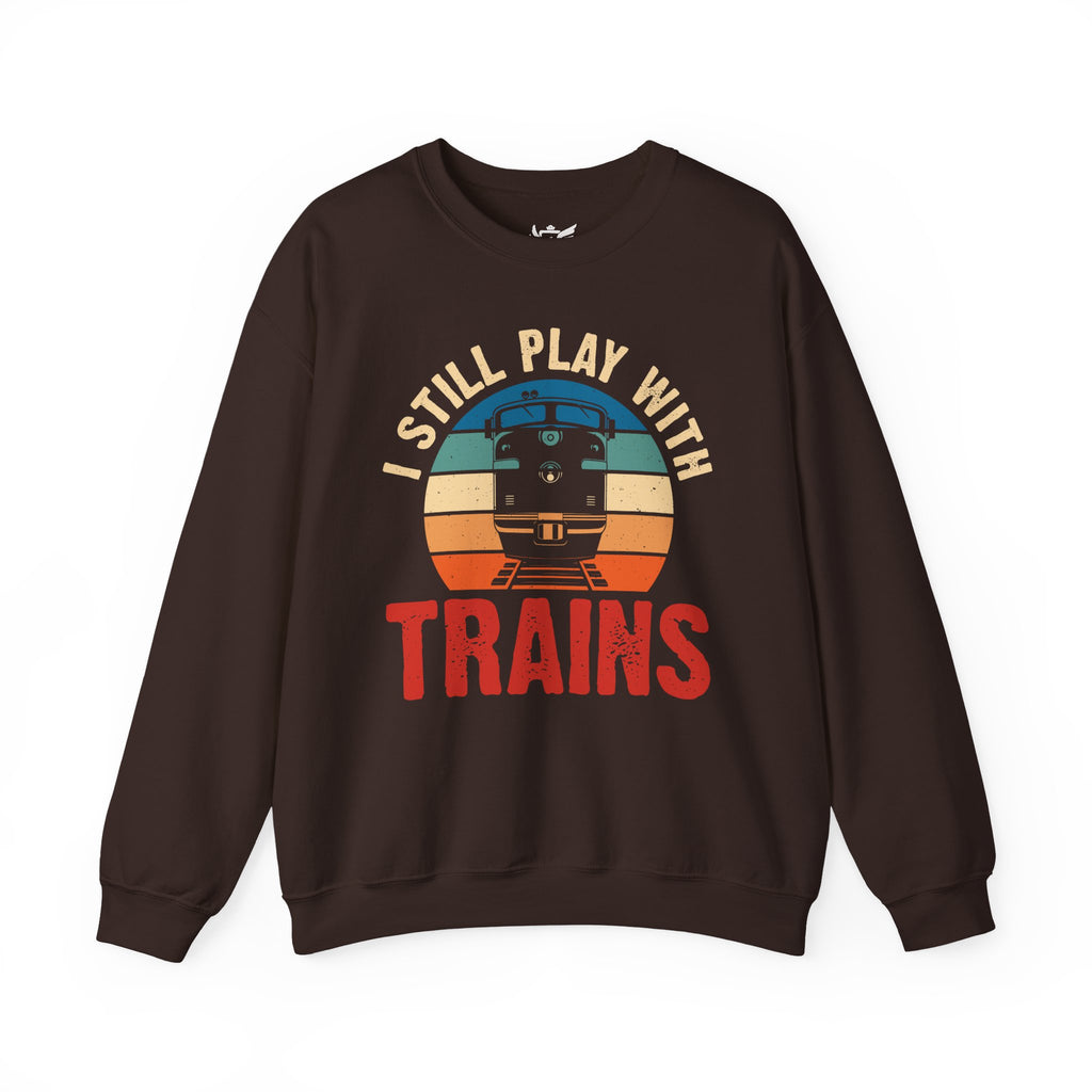 I Still Play With Trains Heavy Blend™ Crewneck Sweatshirt