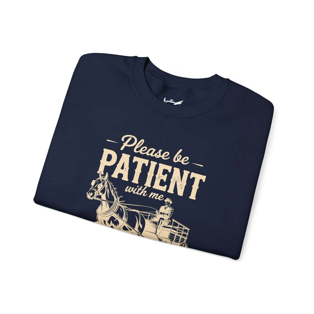 Please Be Patient With Me I'm From the 1900s Heavy Blend™ Crewneck Sweatshirt