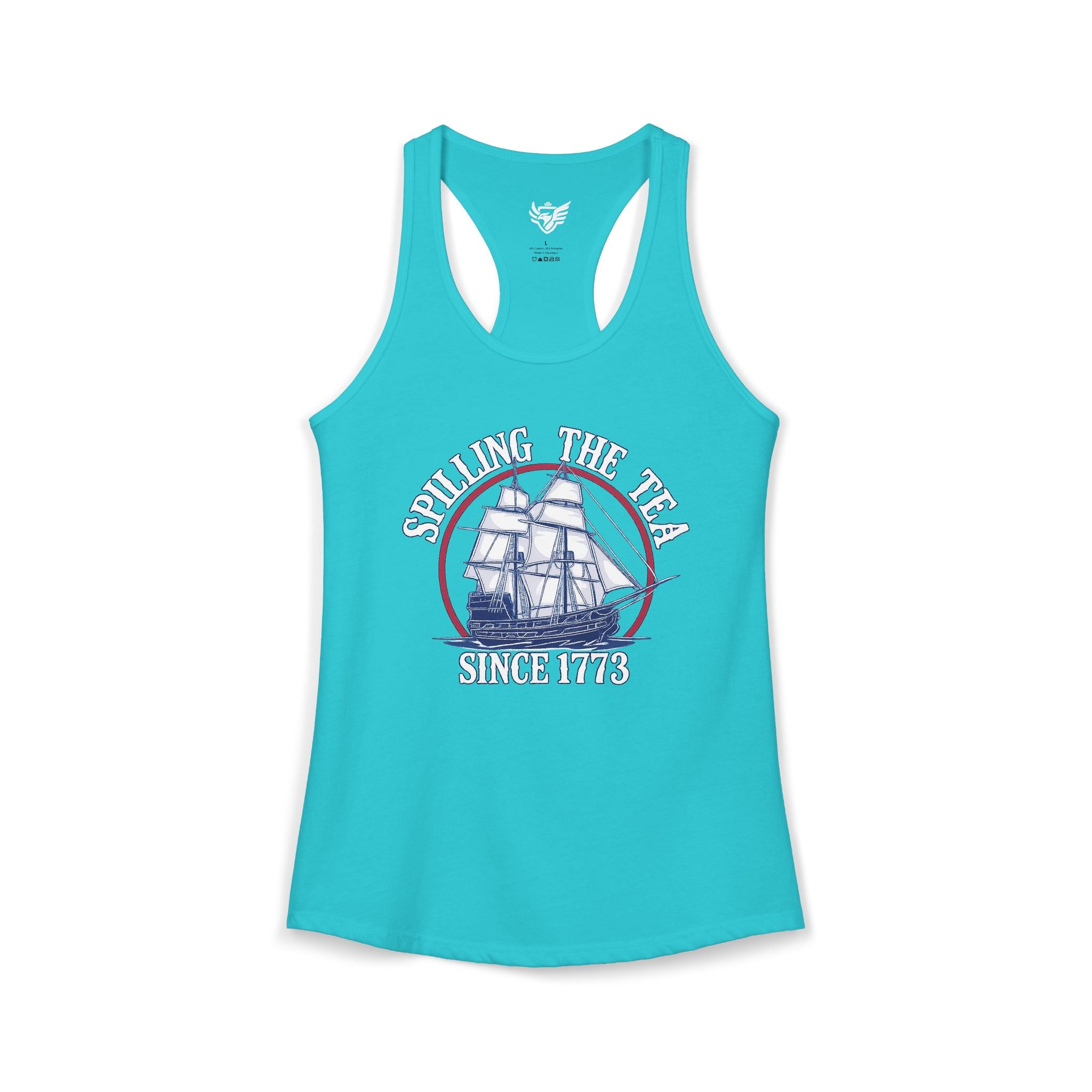 Spilling The Tea Ideal Racerback Tank