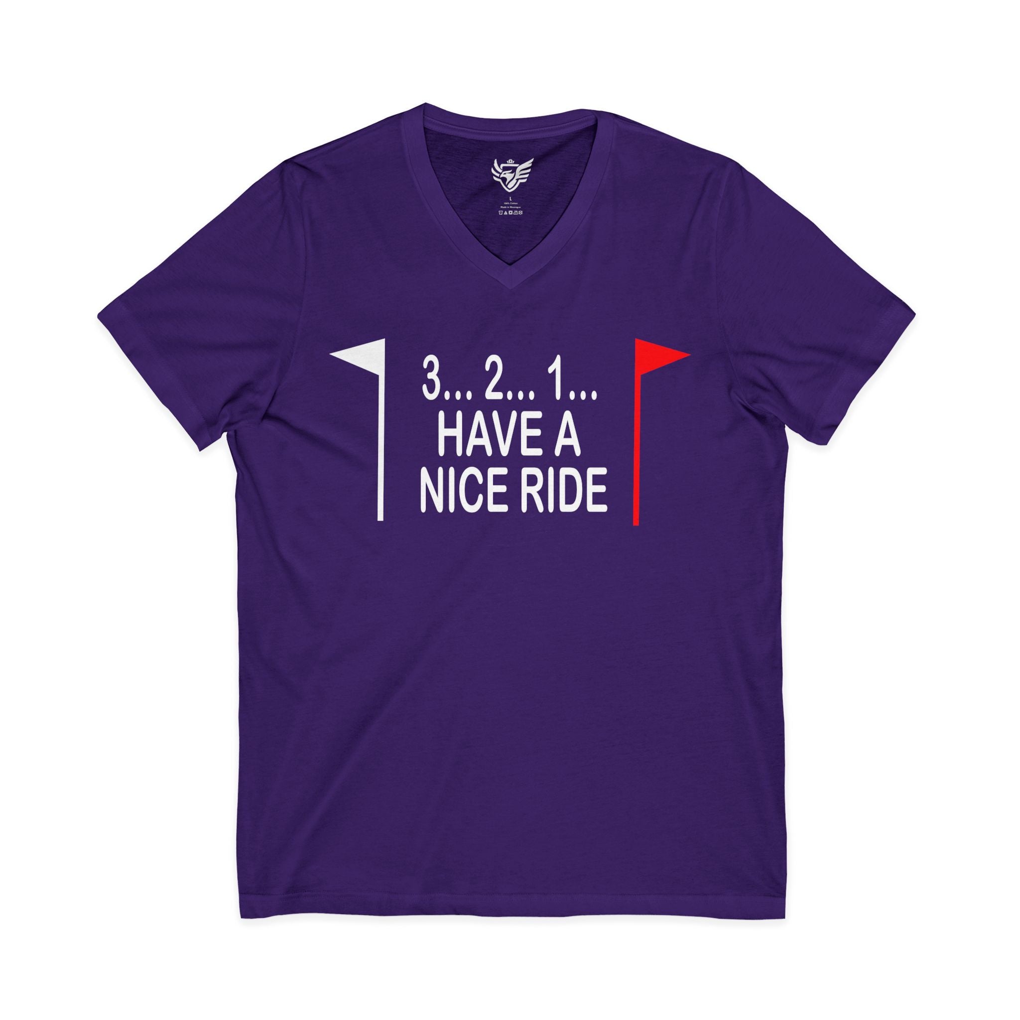 Have a Nice Ride Jersey Short Sleeve V-Neck Tee