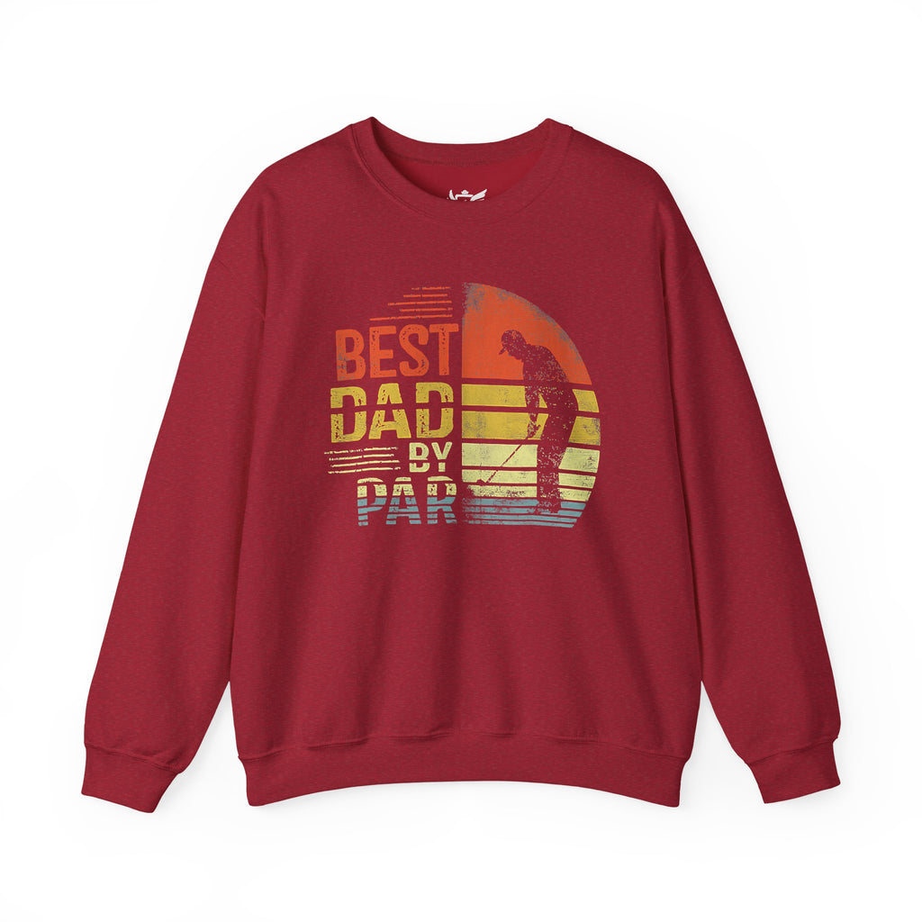 Best Dad By Par Heavy Blend™ Crewneck Sweatshirt