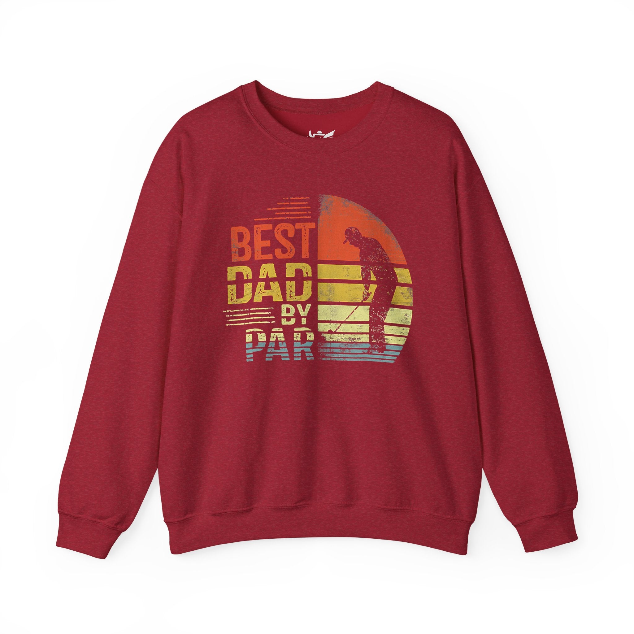 Best Dad By Par Heavy Blend™ Crewneck Sweatshirt