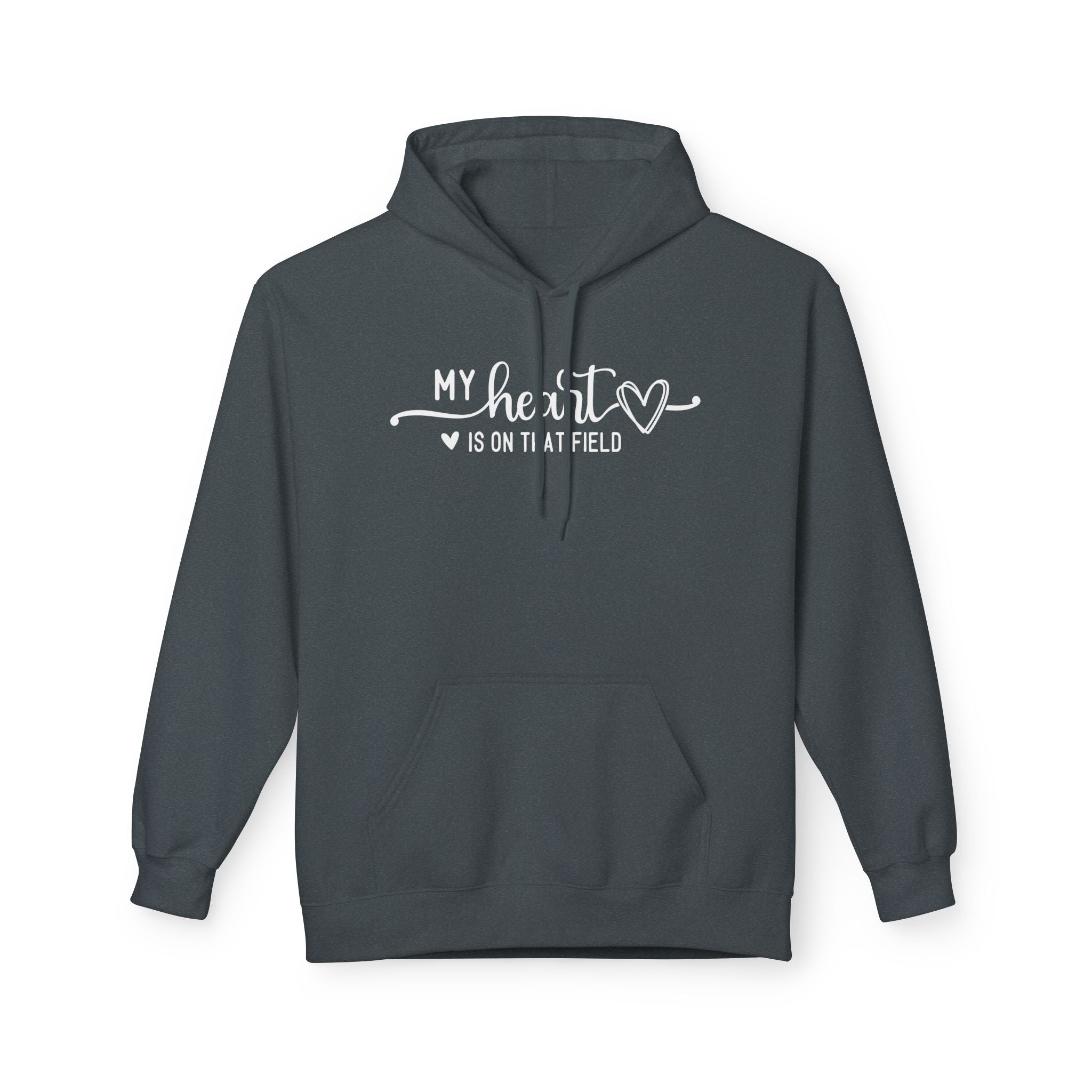 My Heart is on that Field Midweight Softstyle Fleece Hoodie