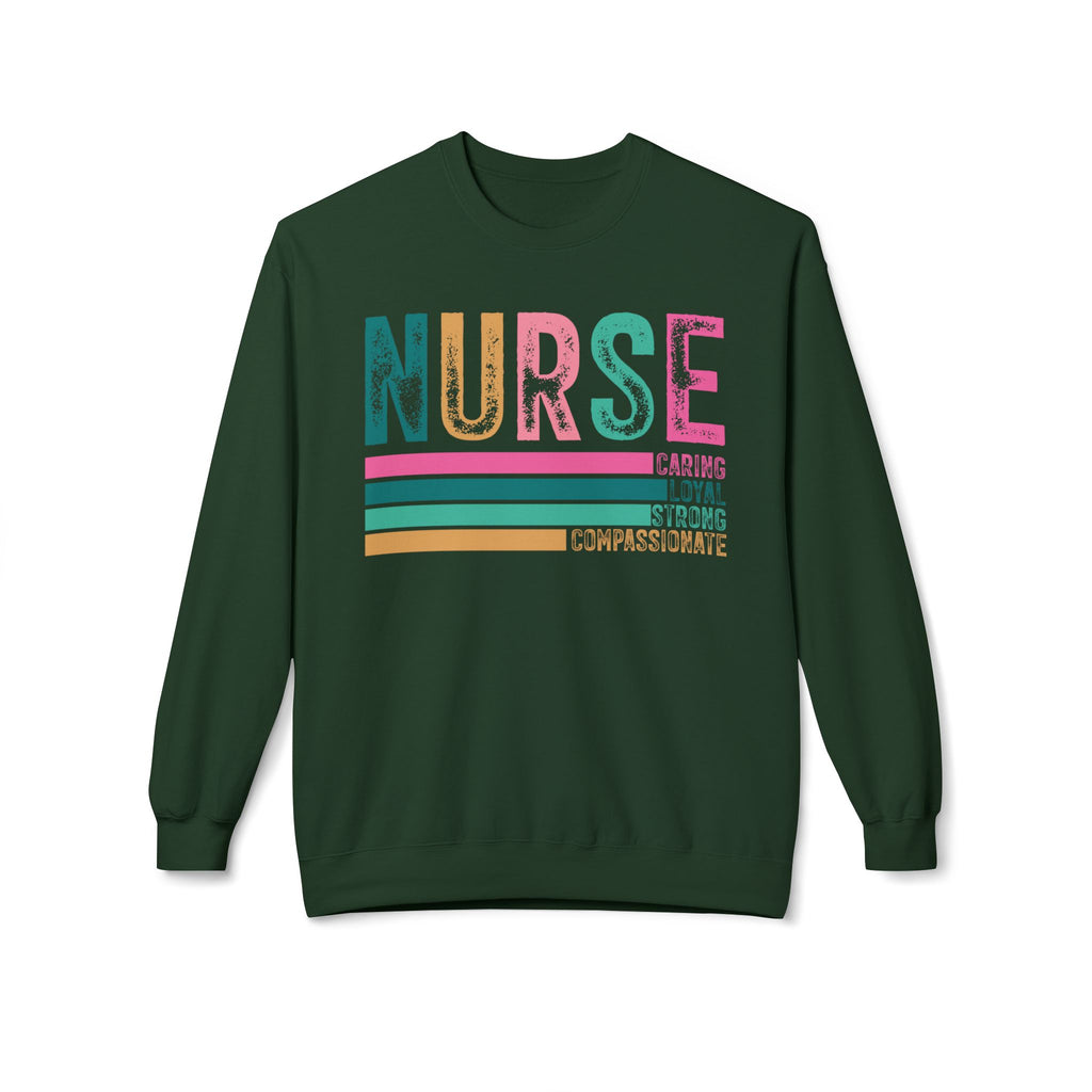 Nurse Midweight Softstyle Fleece Crewneck Sweatshirt