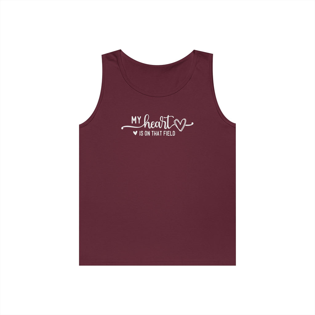 My Heart is on that Field Heavy Cotton Tank Top