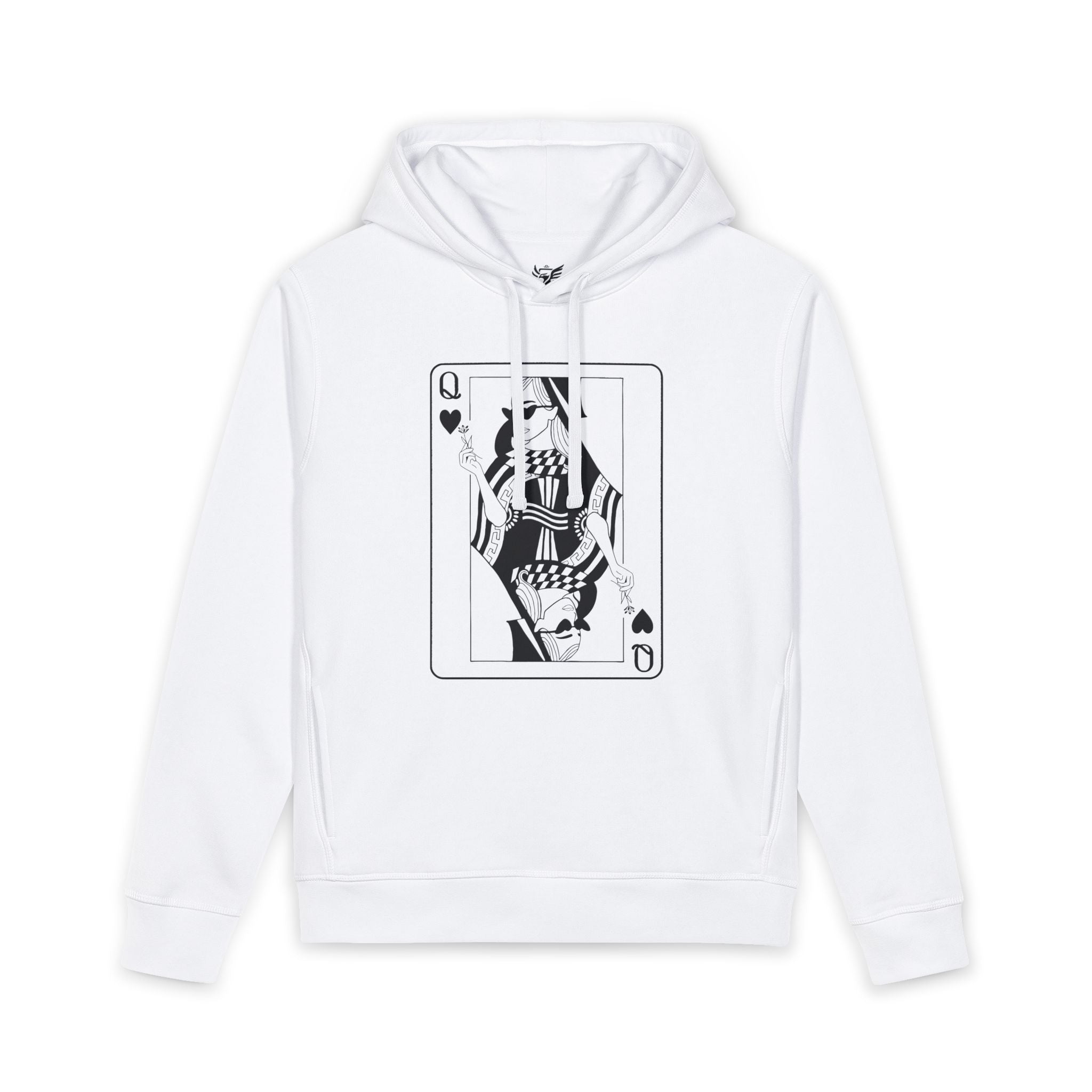 Queen of Hearts Organic Side Pocket Sounder Hoodie