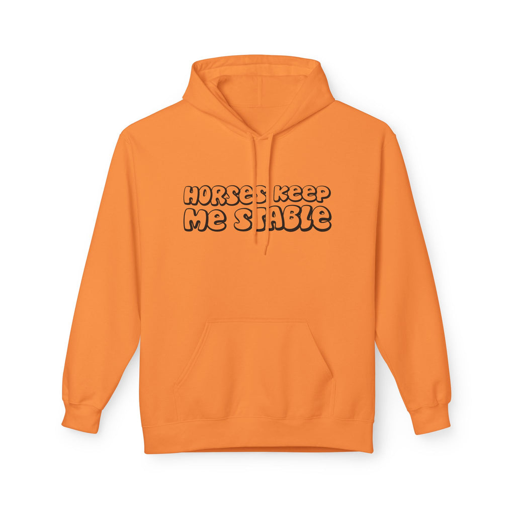 Horses Keep Me Stable Midweight Softstyle Fleece Hoodie