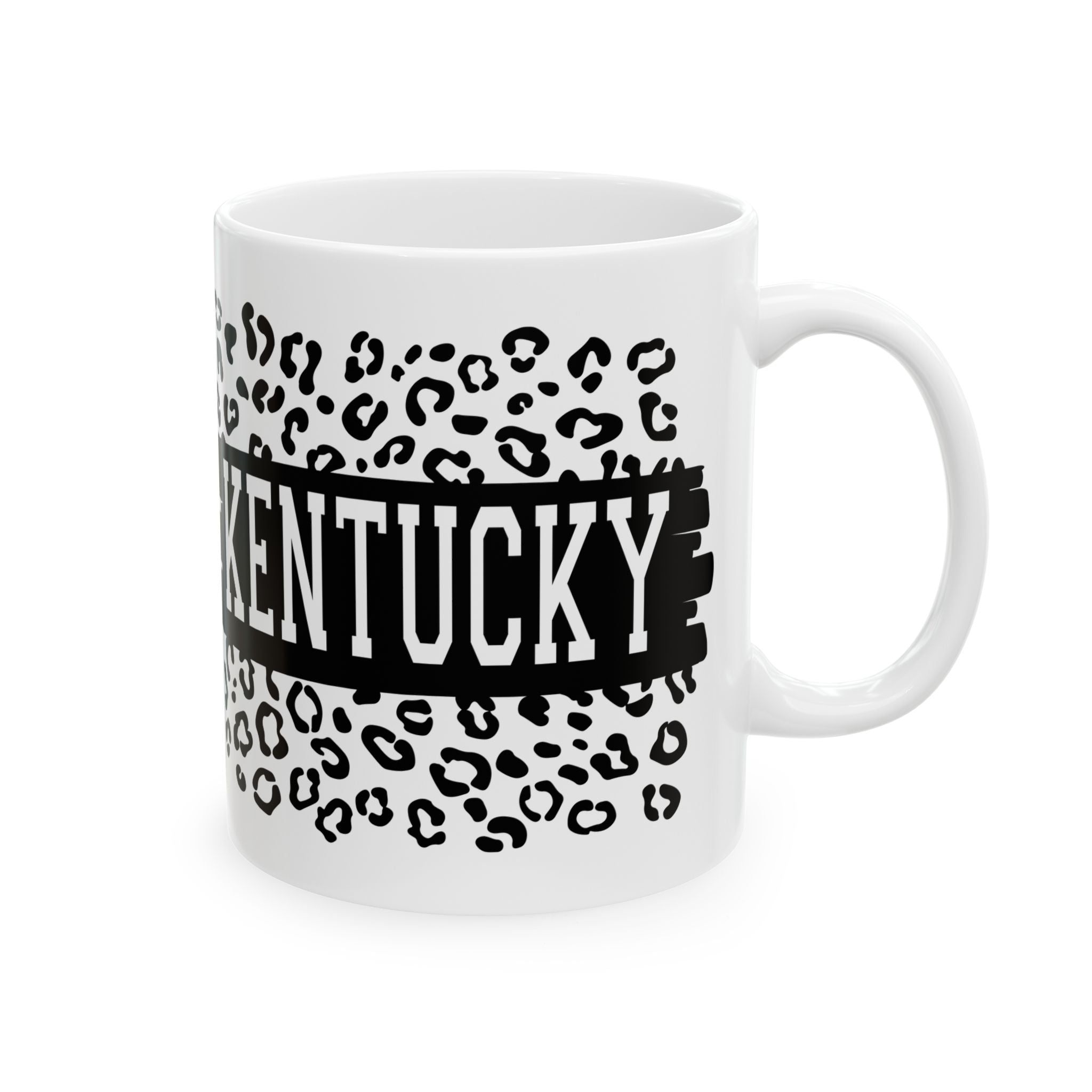 KY Leopard Ceramic Mug, (11oz, 15oz)