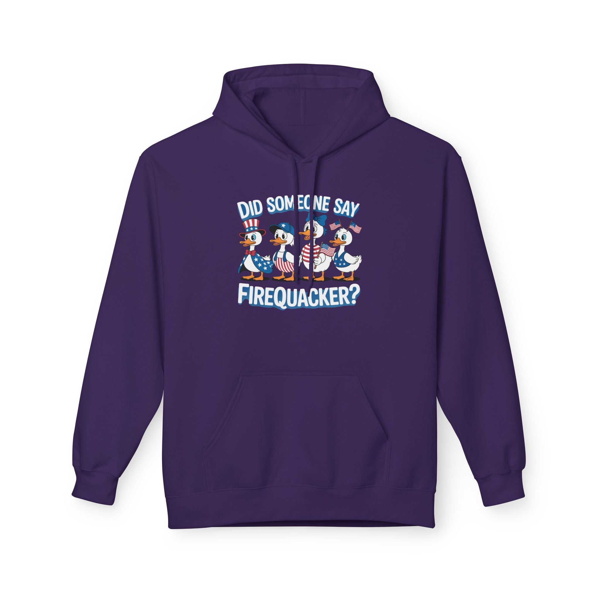 Firequackers Midweight Softstyle Fleece Hoodie