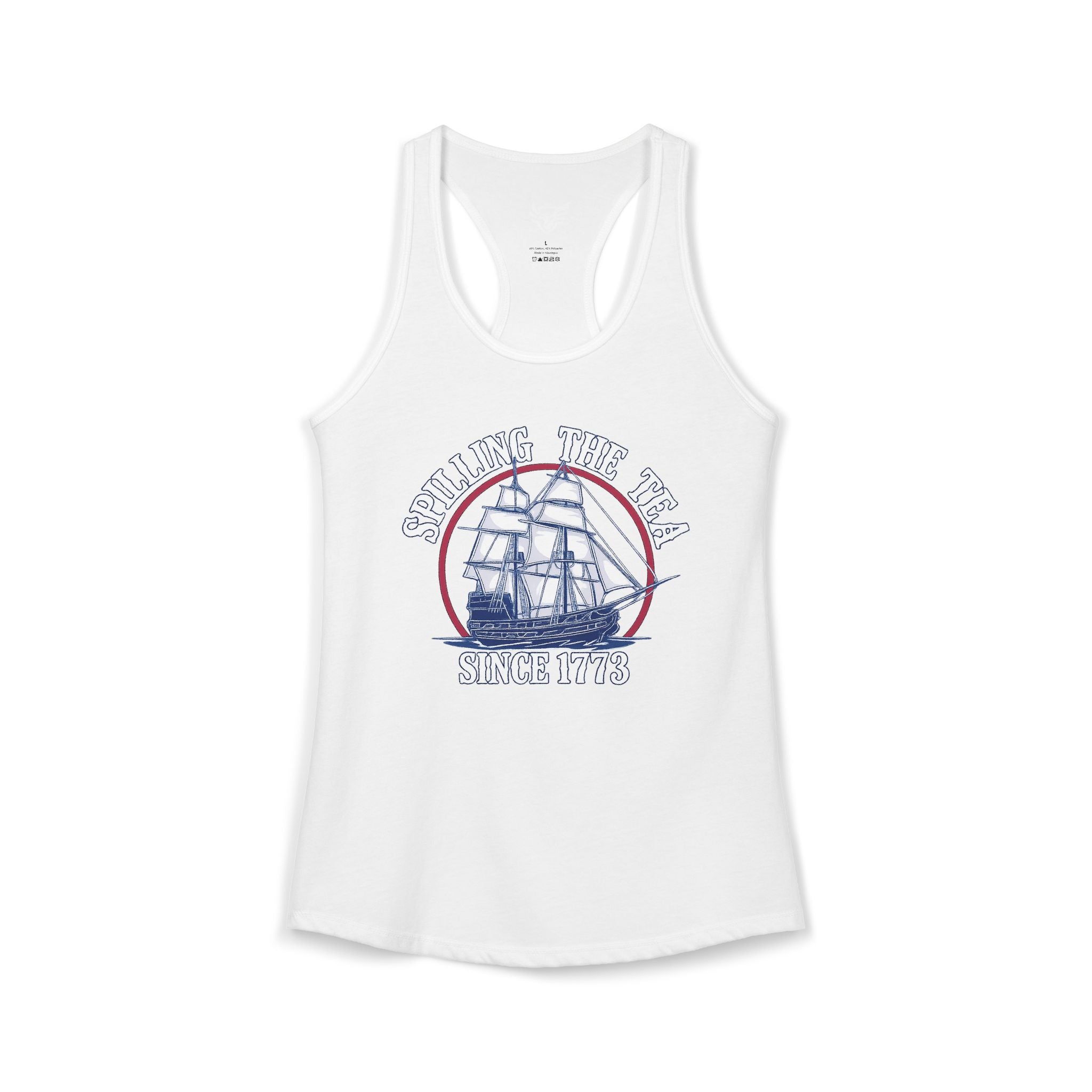 Spilling The Tea Ideal Racerback Tank