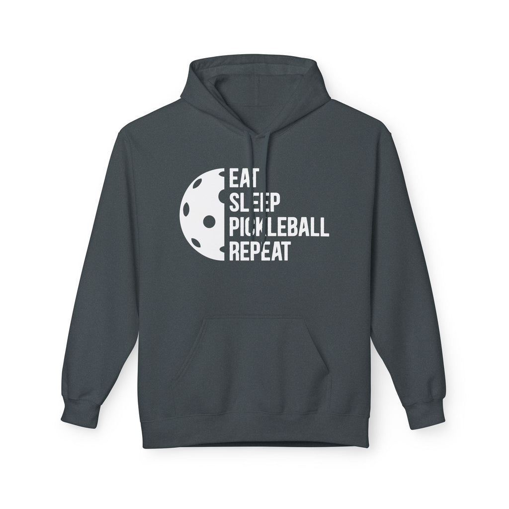 Eat Sleep Pickleball Repeat Midweight Softstyle Fleece Hoodie