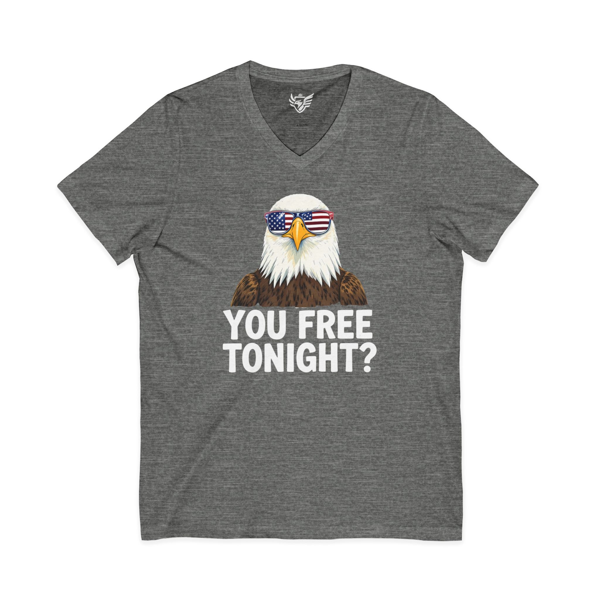 You Free Tonight? Jersey Short Sleeve V-Neck Tee