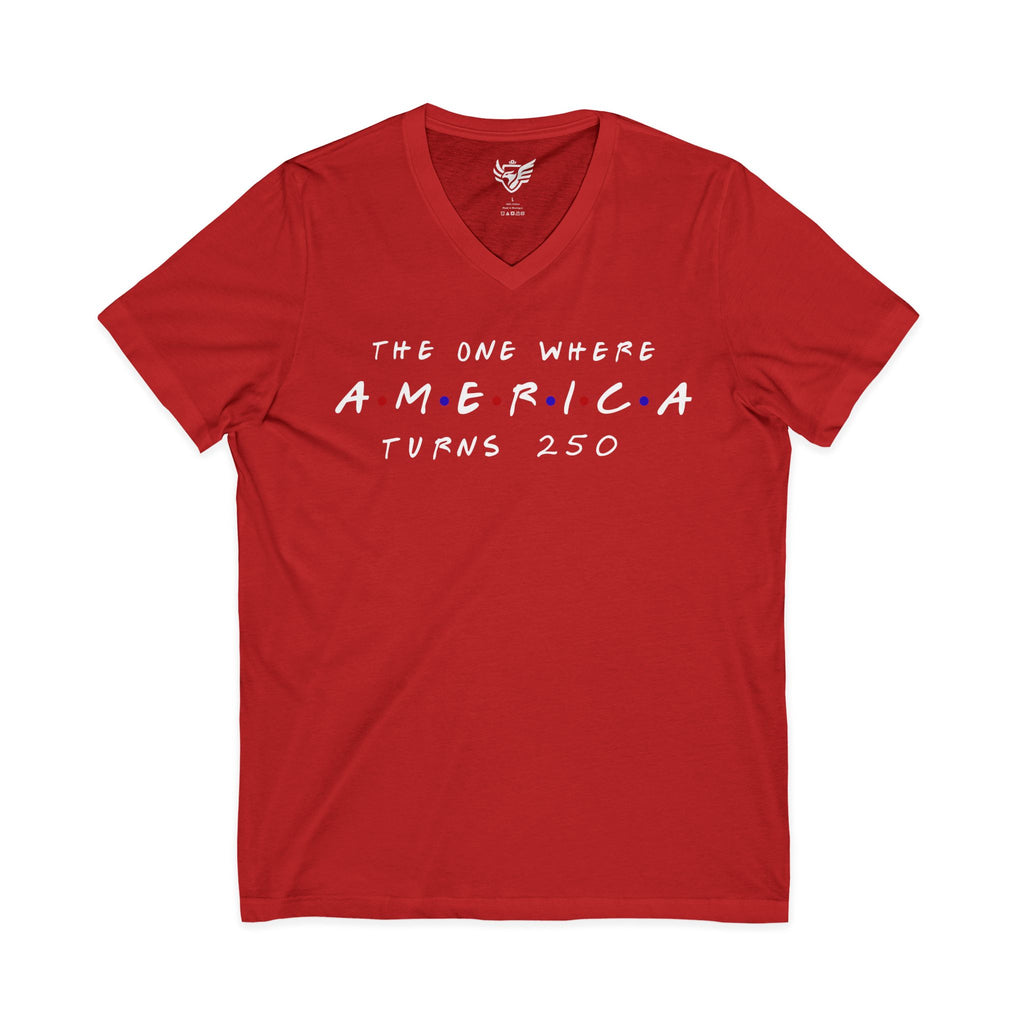 The One Where Jersey Short Sleeve V-Neck Tee
