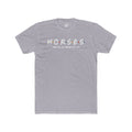 Horses, Friends Theme Cotton Crew Tee
