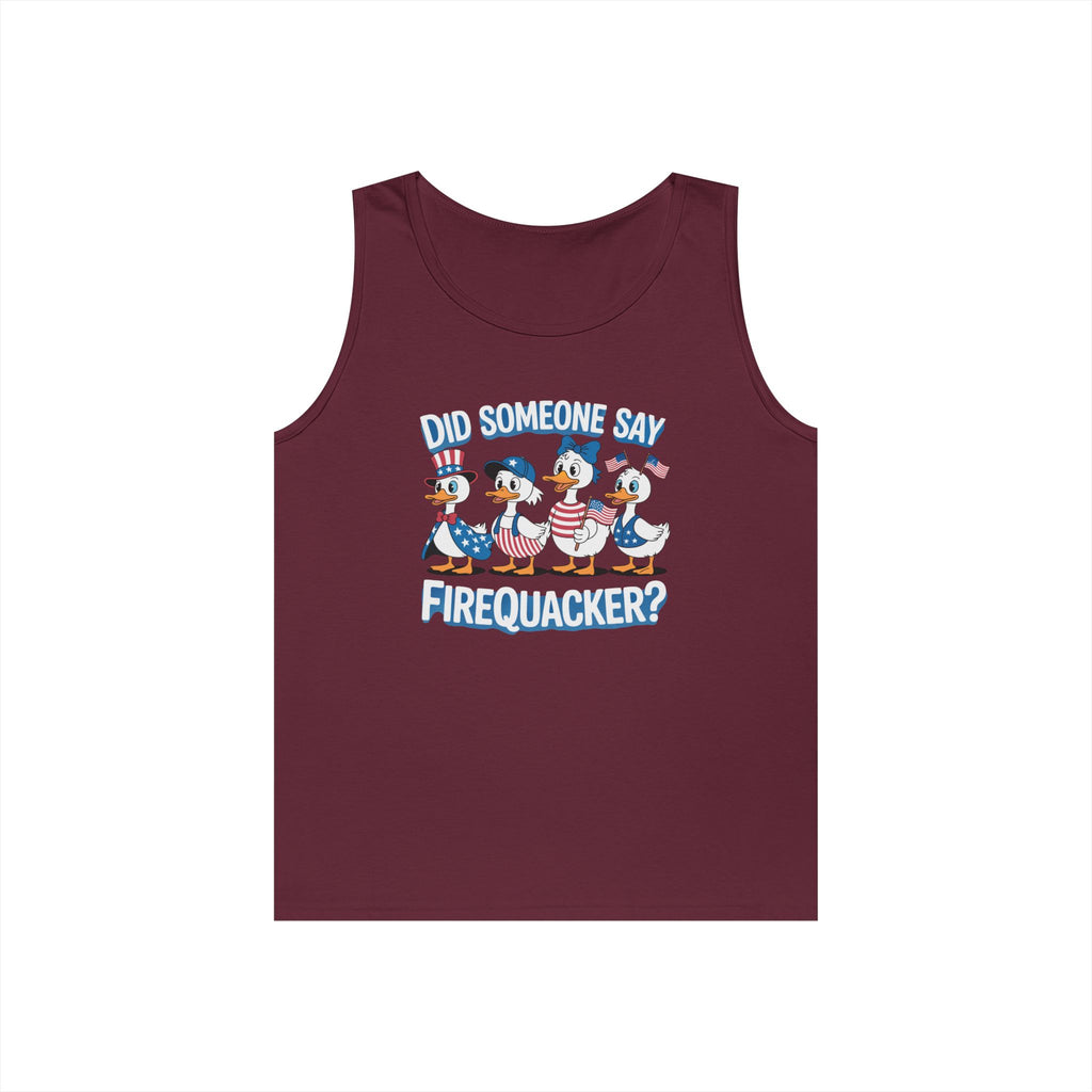 Firequackers Heavy Cotton Tank Top