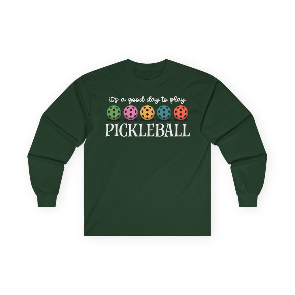 Good Day Pickleball Cotton Long Sleeve Tee