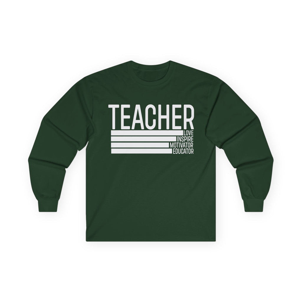 Teacher Cotton Long Sleeve Tee