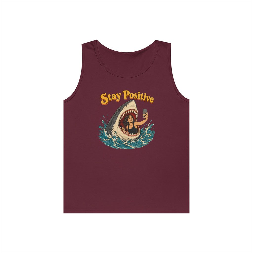 Stay Positive Heavy Cotton Tank Top