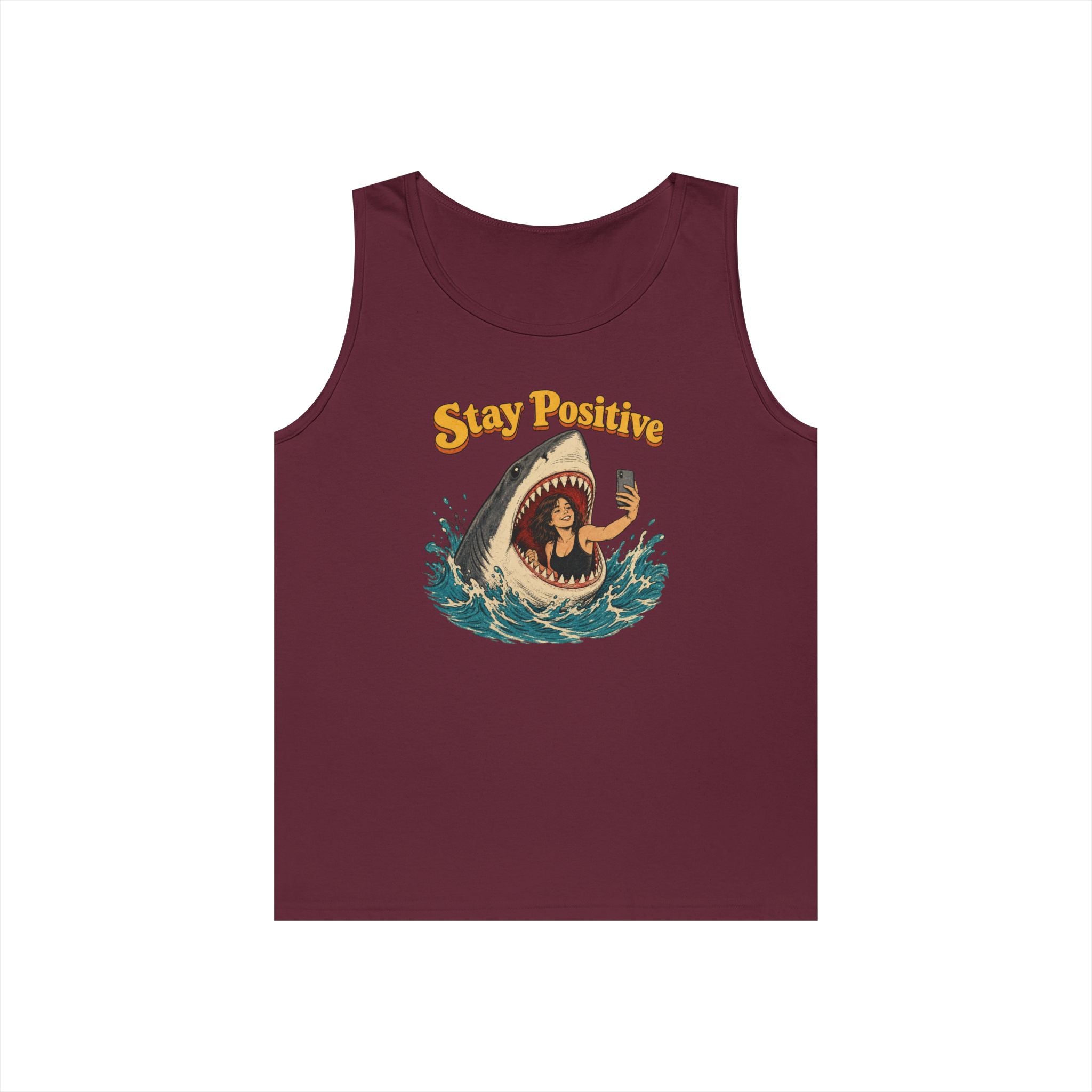 Stay Positive Heavy Cotton Tank Top