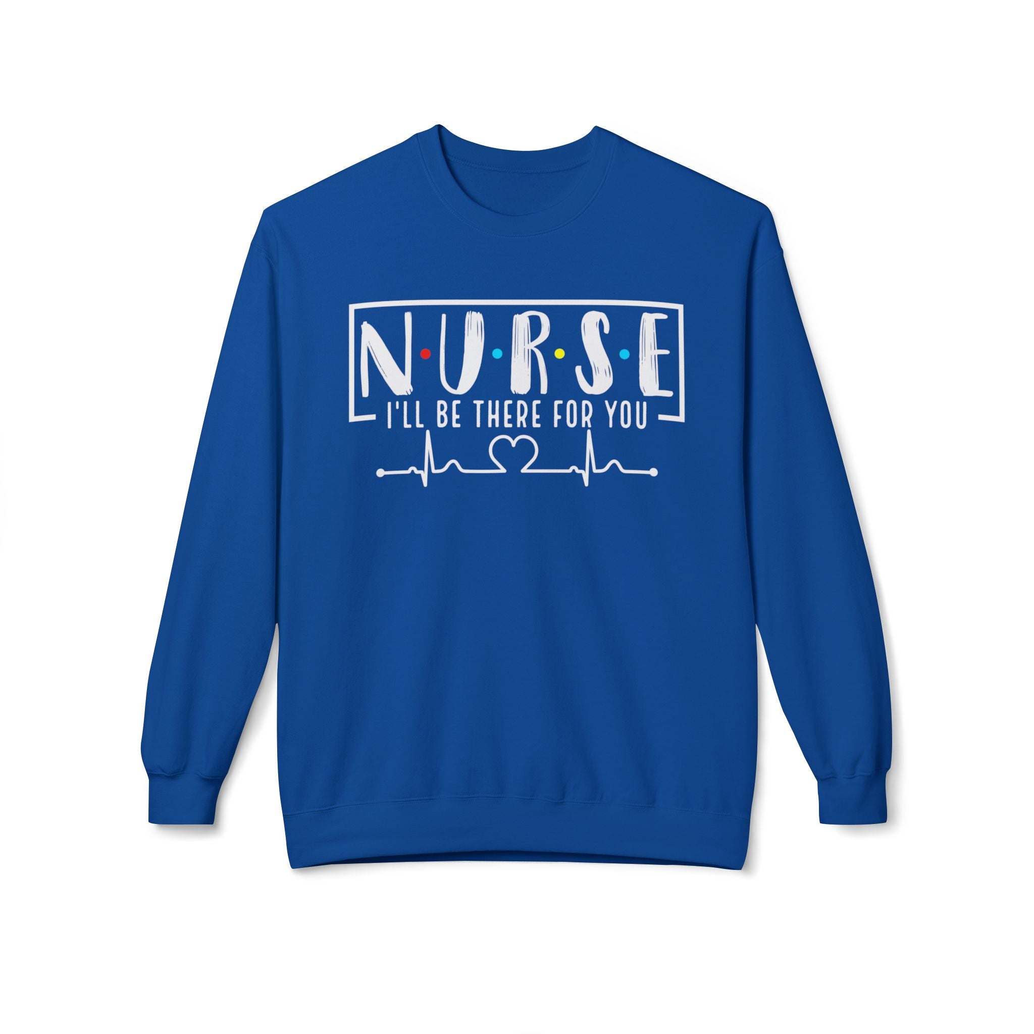 Friend's Theme Nurse Midweight Softstyle Fleece Crewneck Sweatshirt
