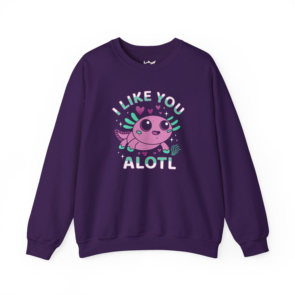 I Like You Alotl Heavy Blend™ Crewneck Sweatshirt