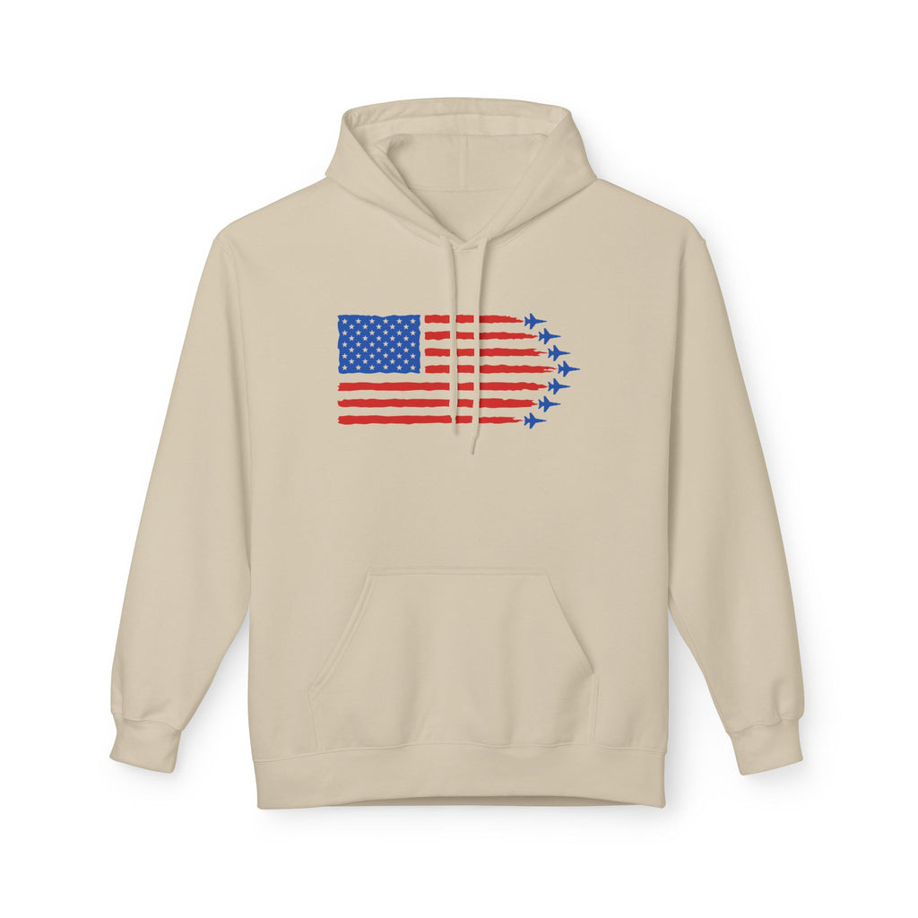 USA Jet Flag Midweight Softstyle Fleece Hoodie