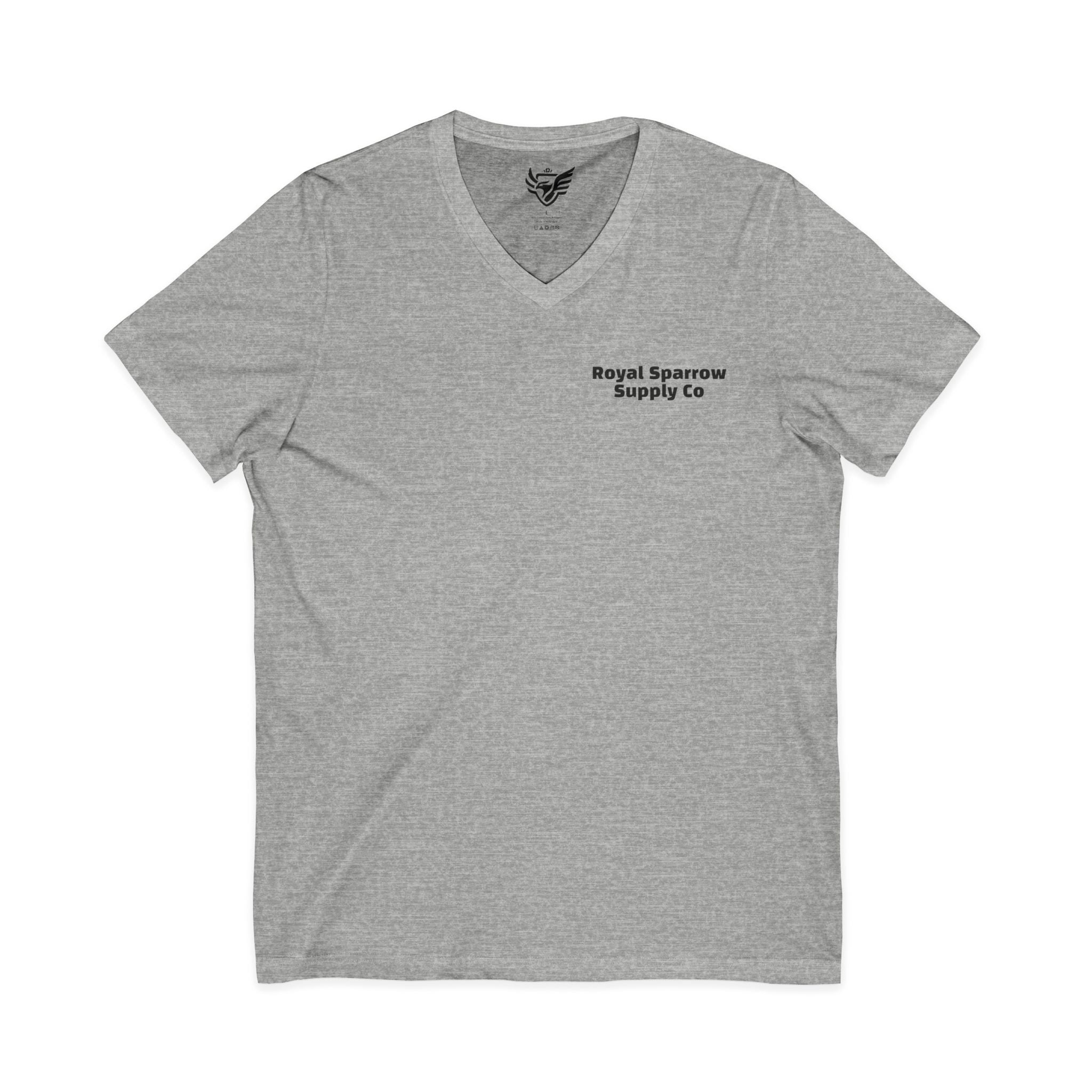 Royal Sparrow Jersey Short Sleeve V-Neck Tee