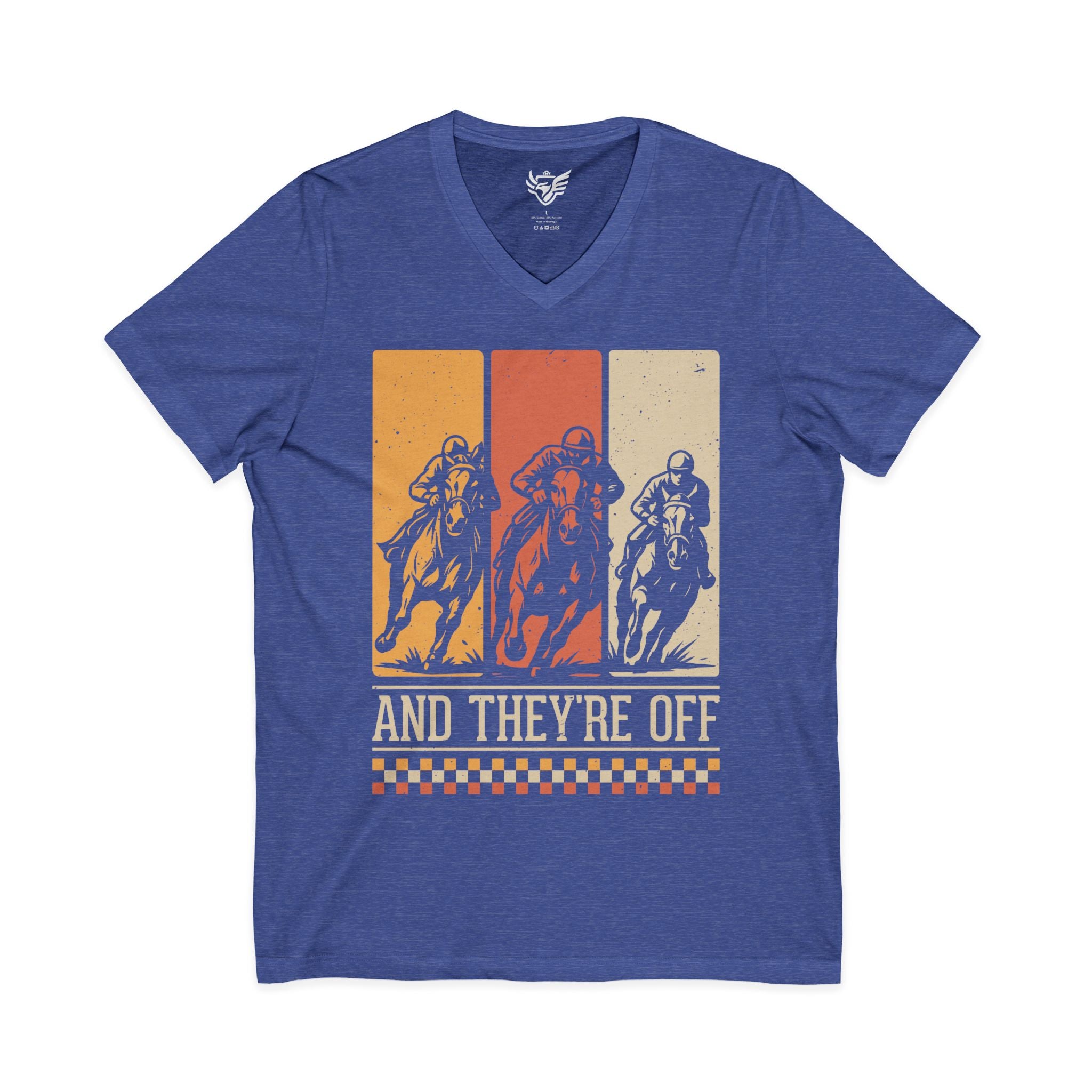 Racing Jersey Short Sleeve V-Neck Tee