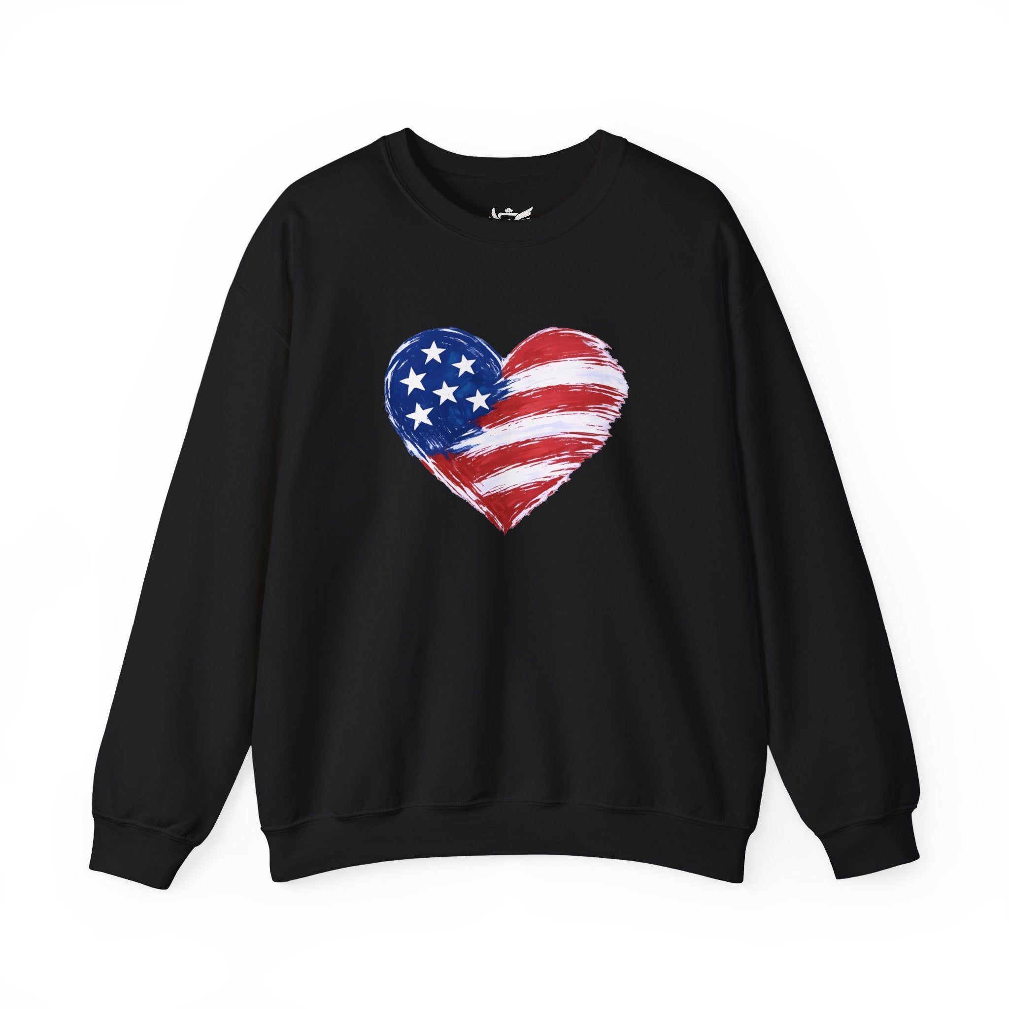 Heart Flag Heavy Blend™ Crewneck Sweatshirt