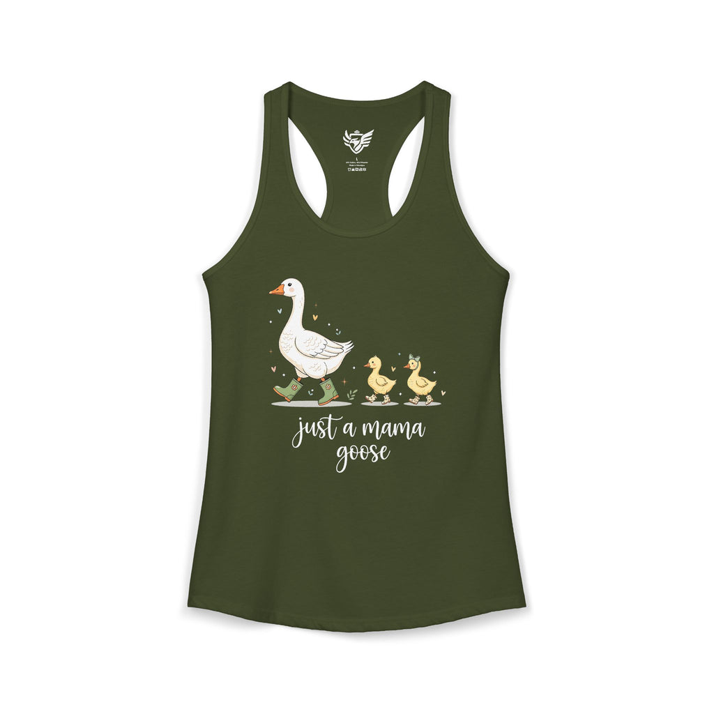 Just A Momma Goose Ideal Racerback Tank