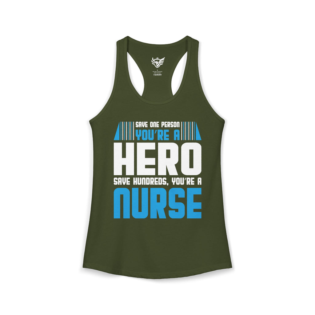 Nurses Are Heros Ideal Racerback Tank